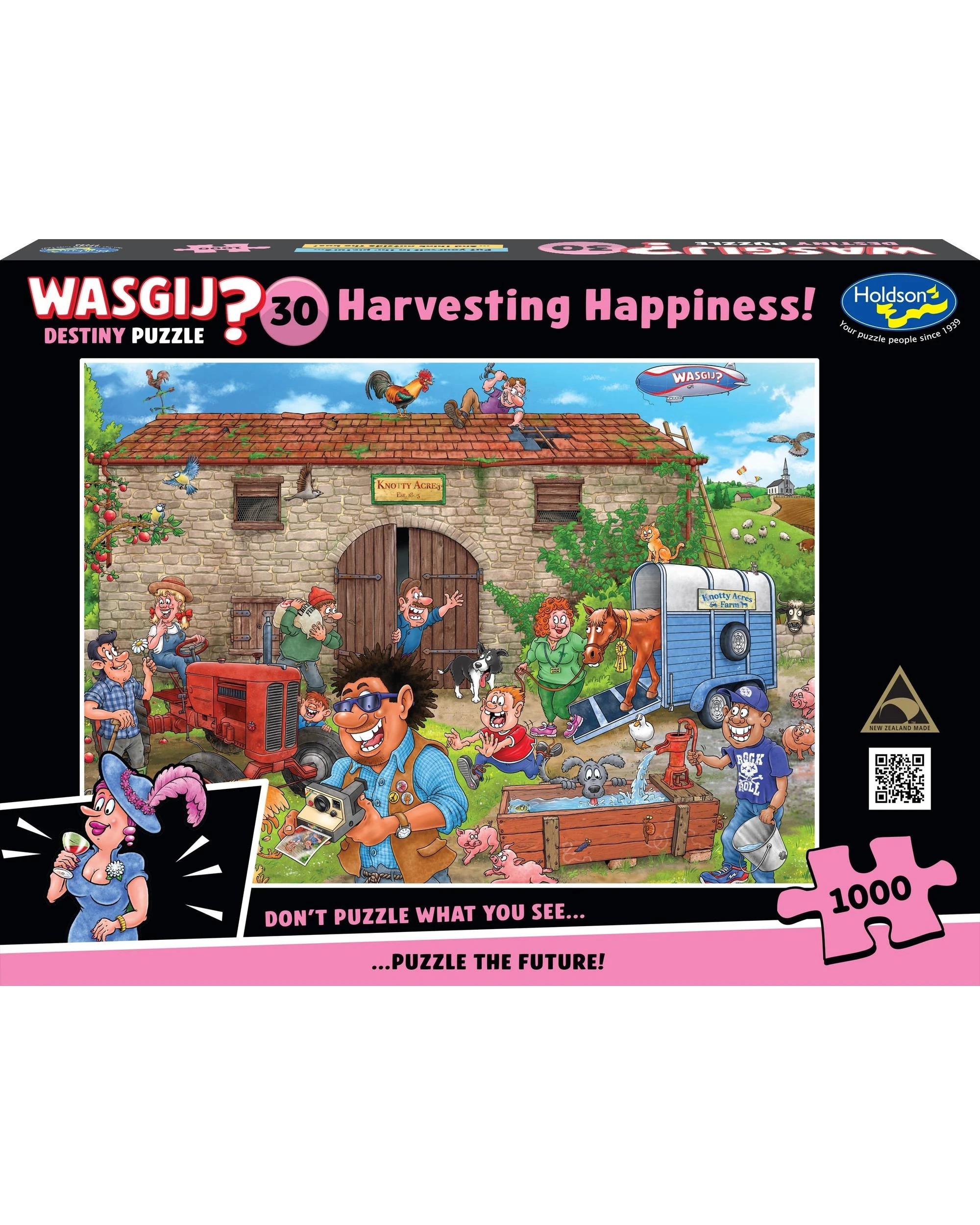 1 Wasgij Destiny #30 Harvesting Happiness 1000 Piece Puzzle, 1 of 1