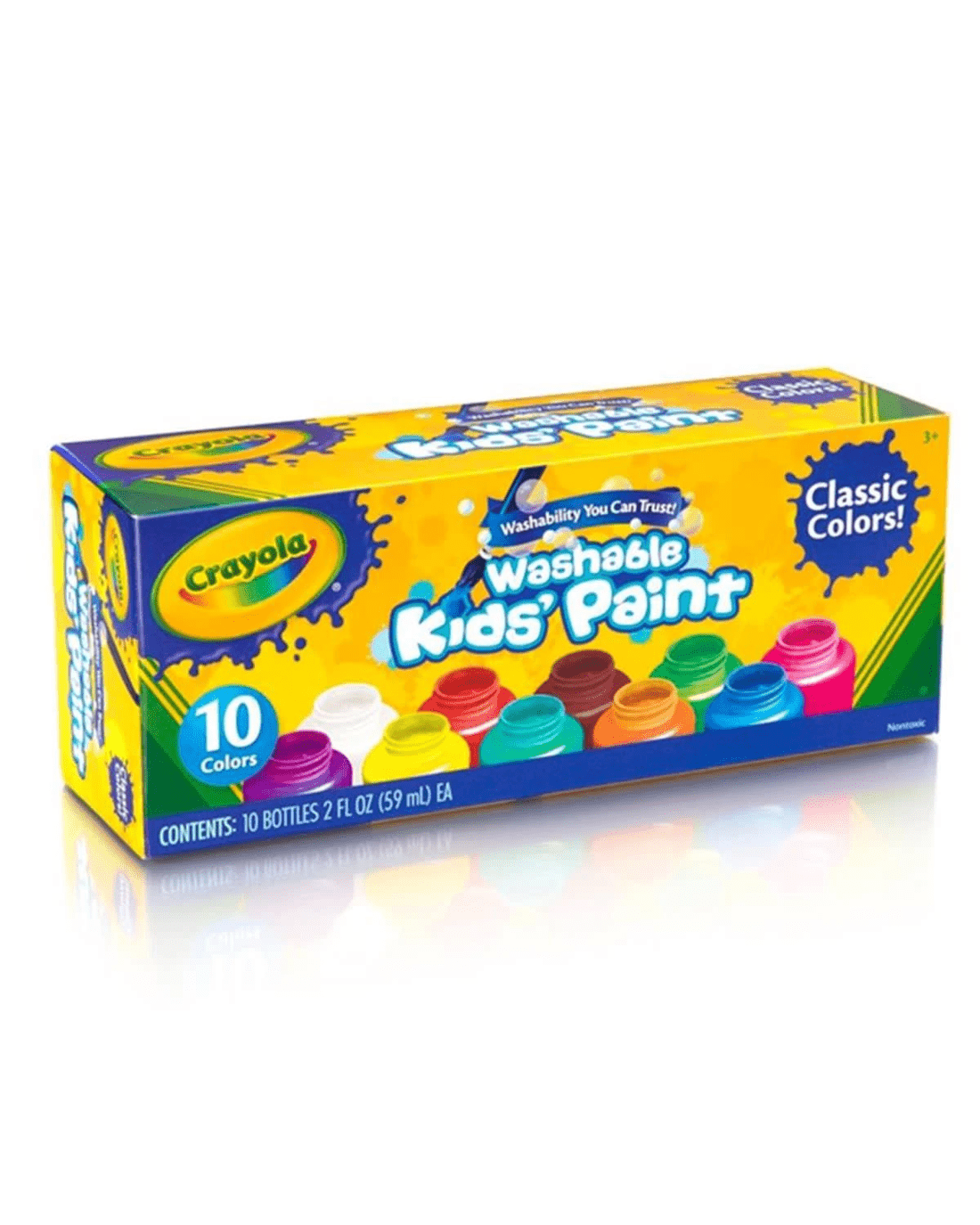 1 Crayola Washable Kids' Paint Classic - Pack of 10, 1 of 2