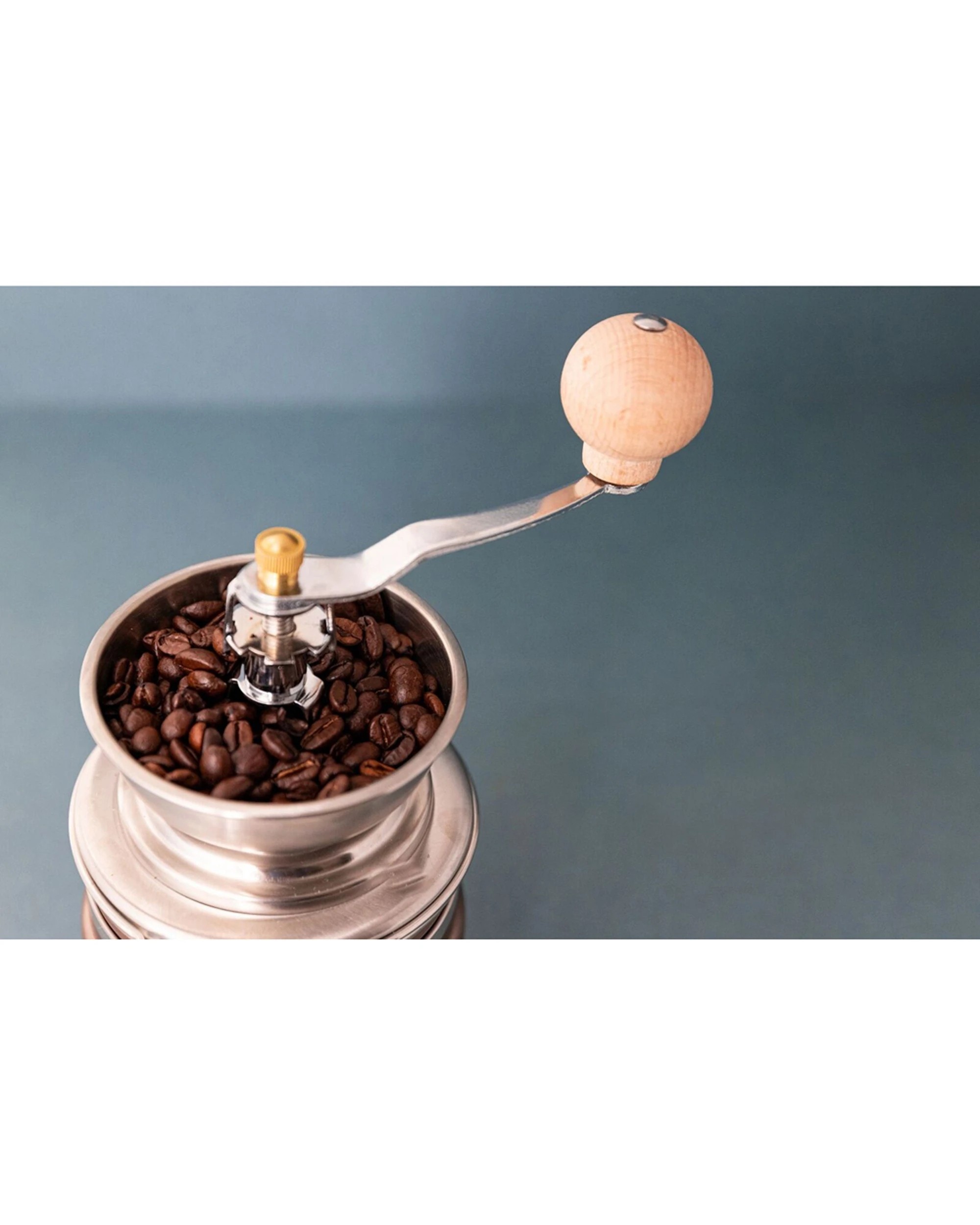 6 La Cafetiere Manual Stainless Steel Coffee Grinder Effect Storage - Metallic, 6 of 6