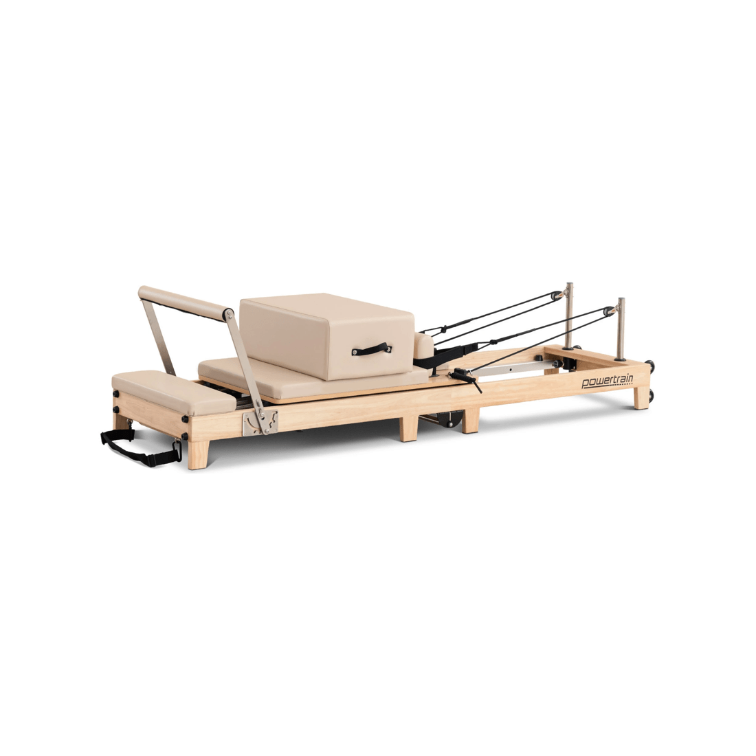 5 Powertrain Selina Pilates Reformer Machine Wooden Folding Multifunctional Home Gym, 5 of 9