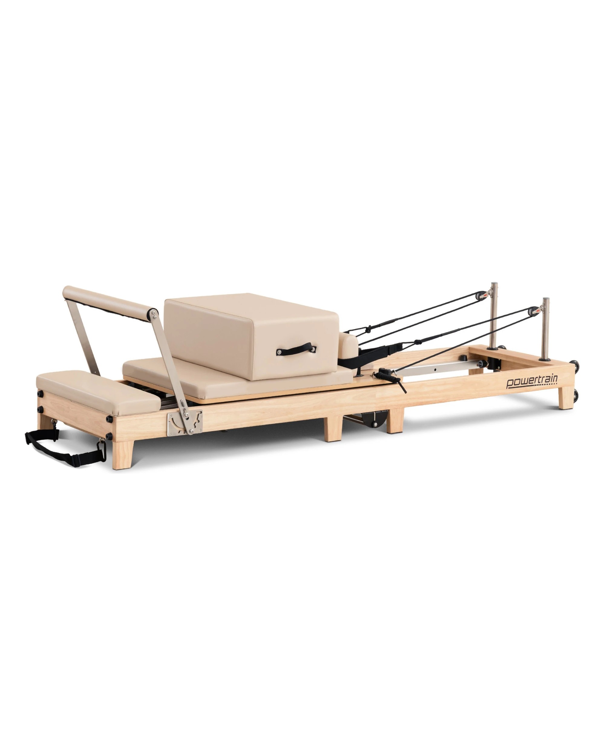 5 Powertrain Selina Pilates Reformer Machine Wooden Folding Multifunctional Home Gym, 5 of 9