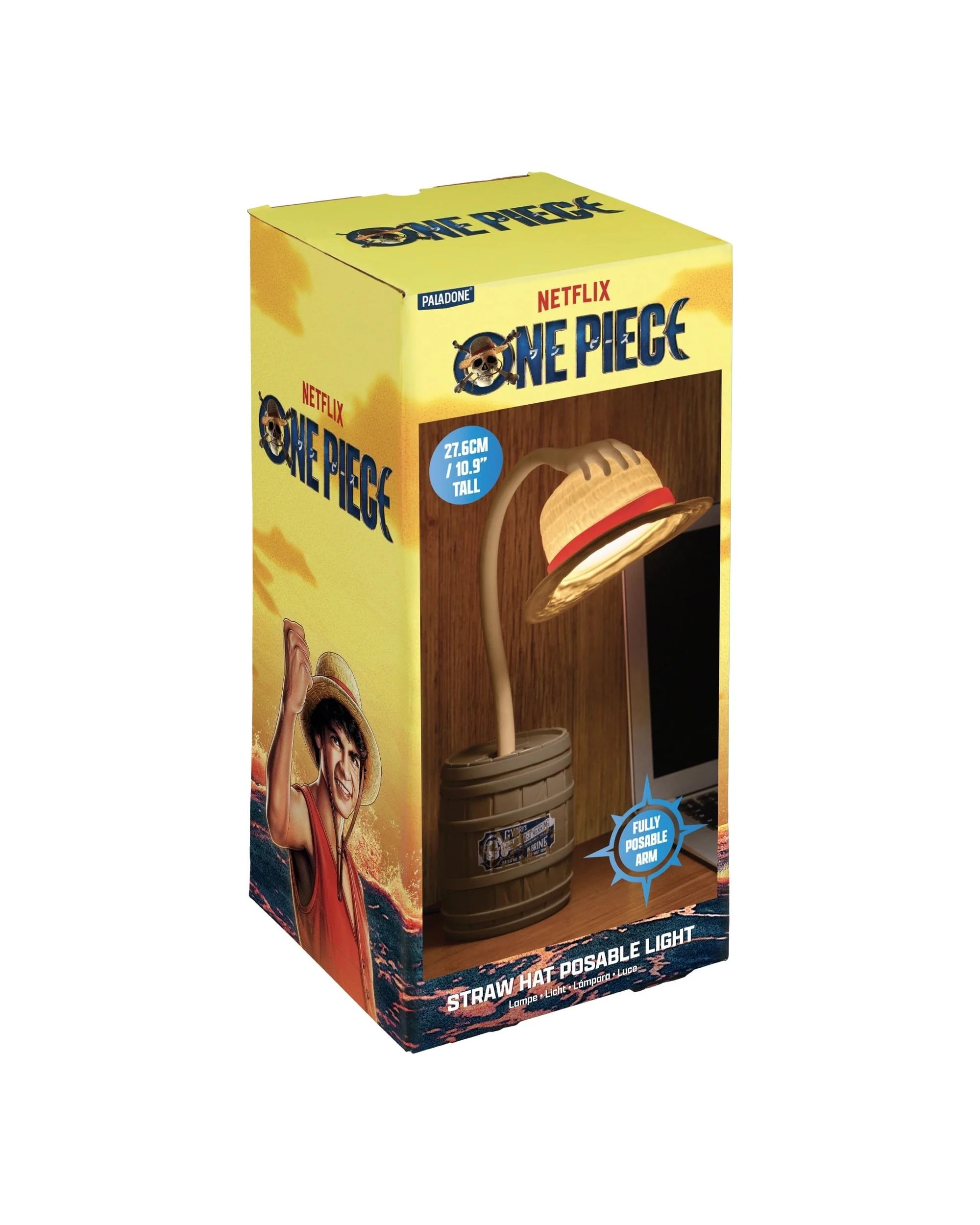 4 Paladone One Piece Straw Hat Poseable Desk Light, 4 of 4