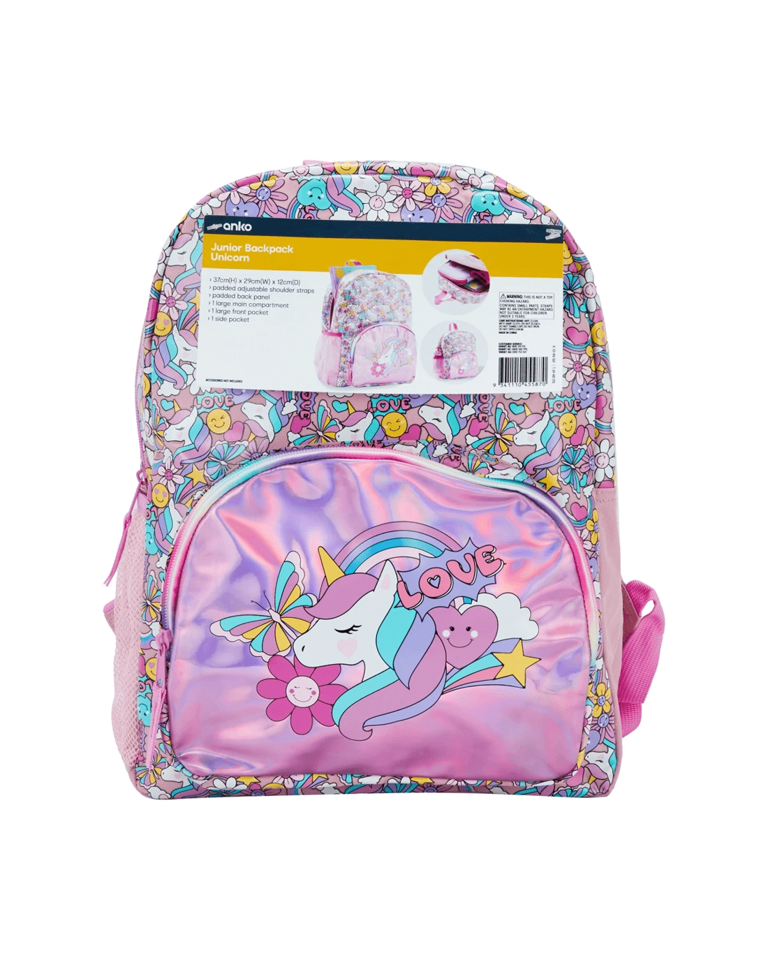 10 Junior Backpack - Unicorn, 10 of 10
