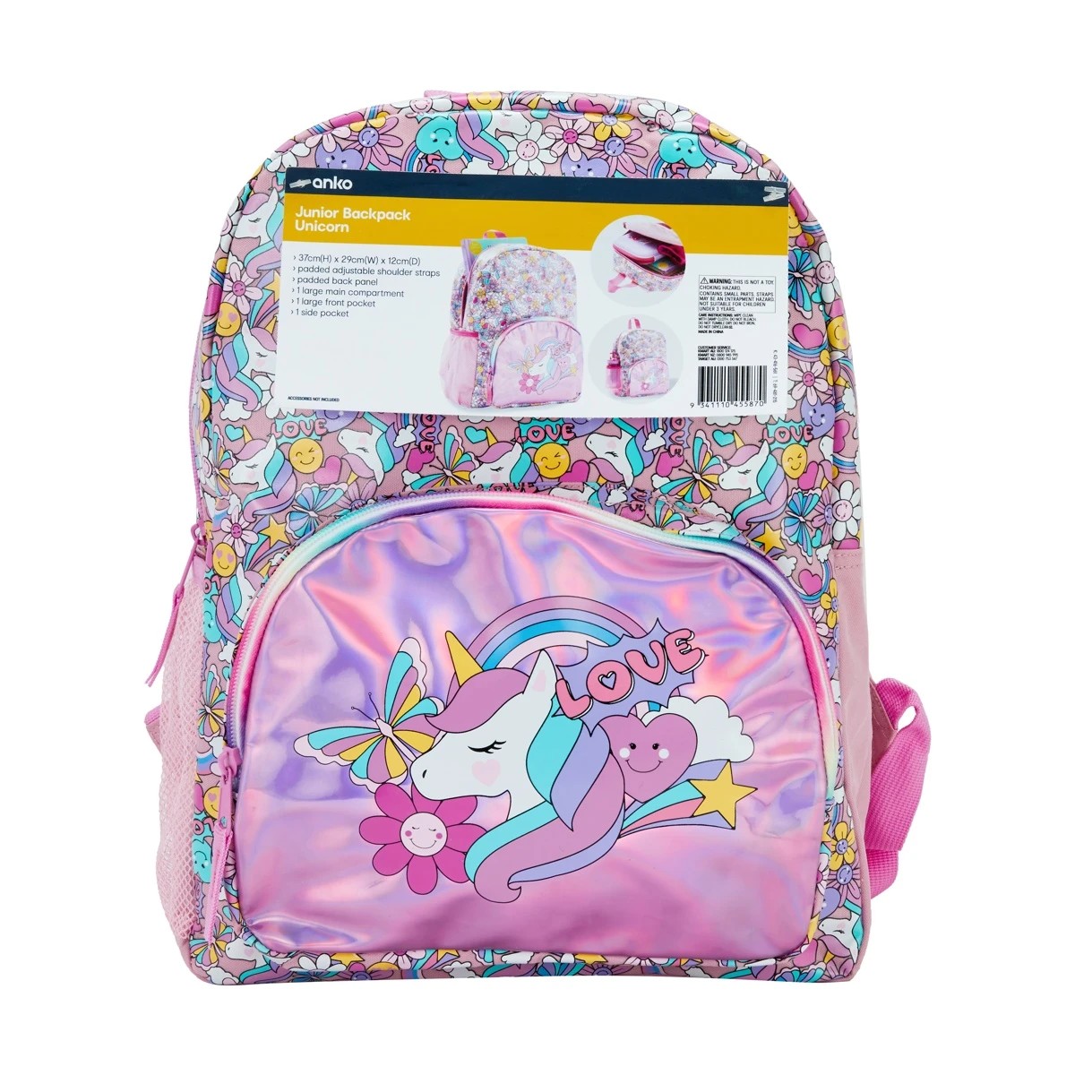 10 Junior Backpack - Unicorn, 10 of 10
