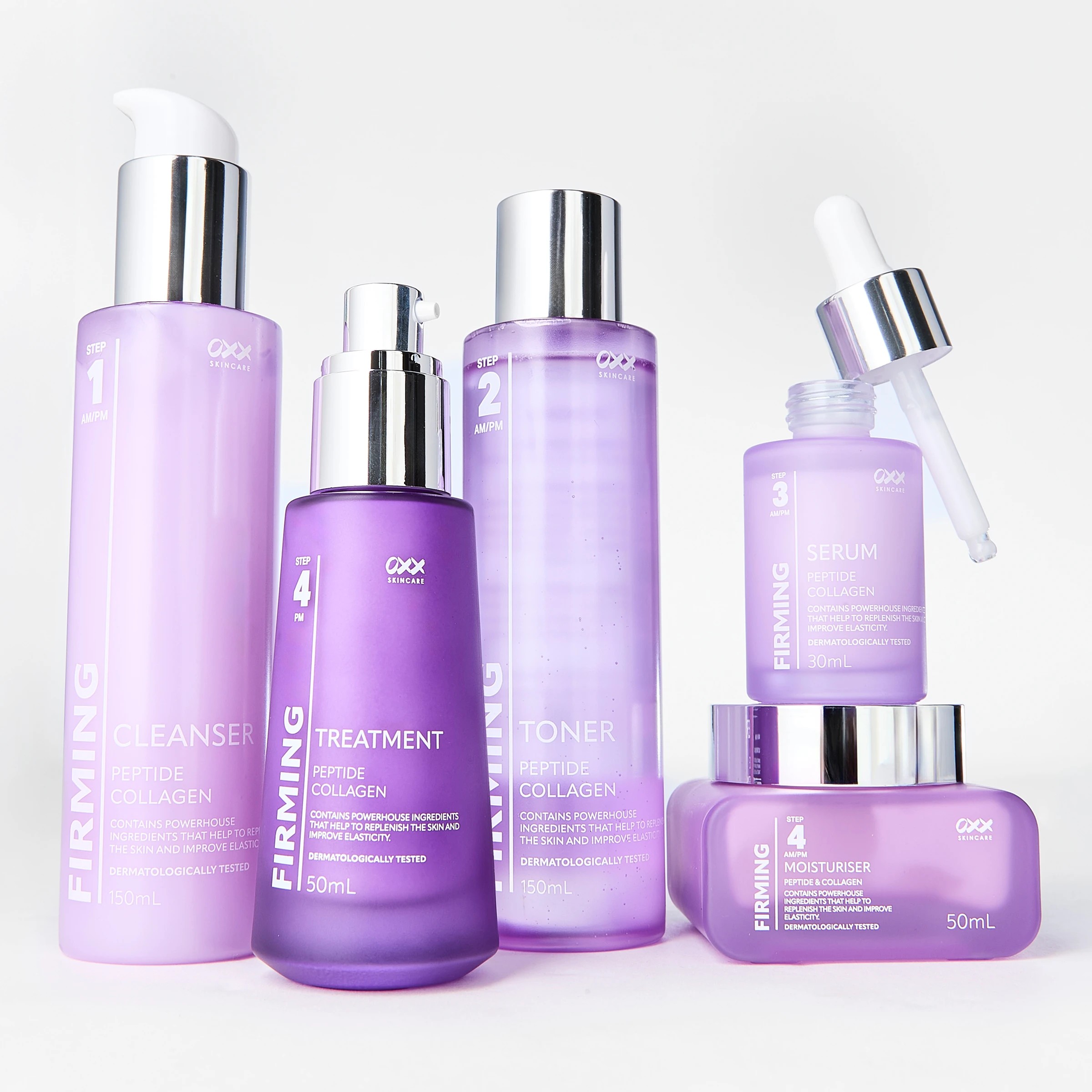 4 OXX Skincare Step 3 AM/PM Firming Serum 30ml - Peptide and Collagen, 4 of 4