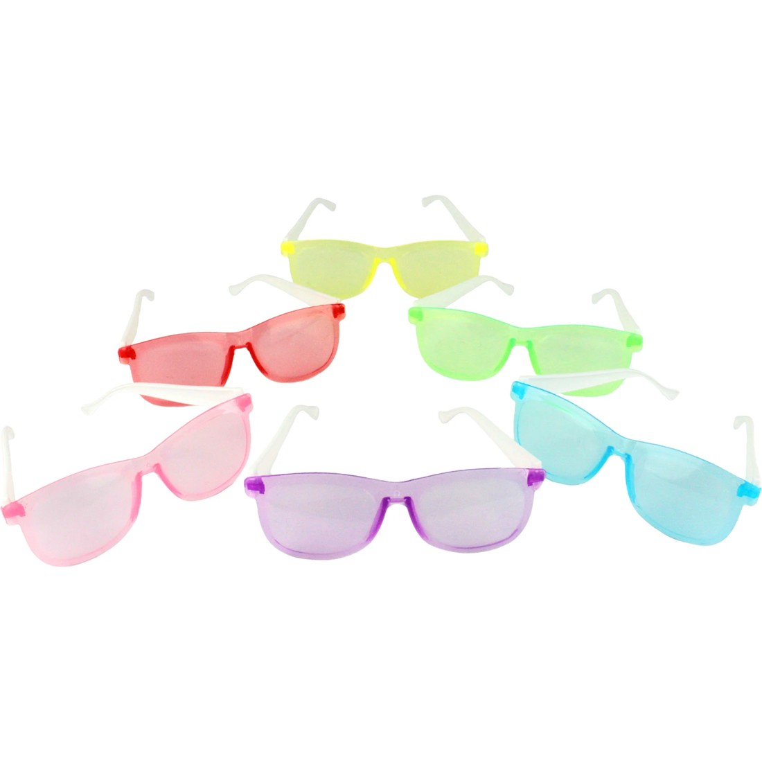 1 Partyrama 12Pcs Kids Novelty Coloured Glasses, 1 of 3