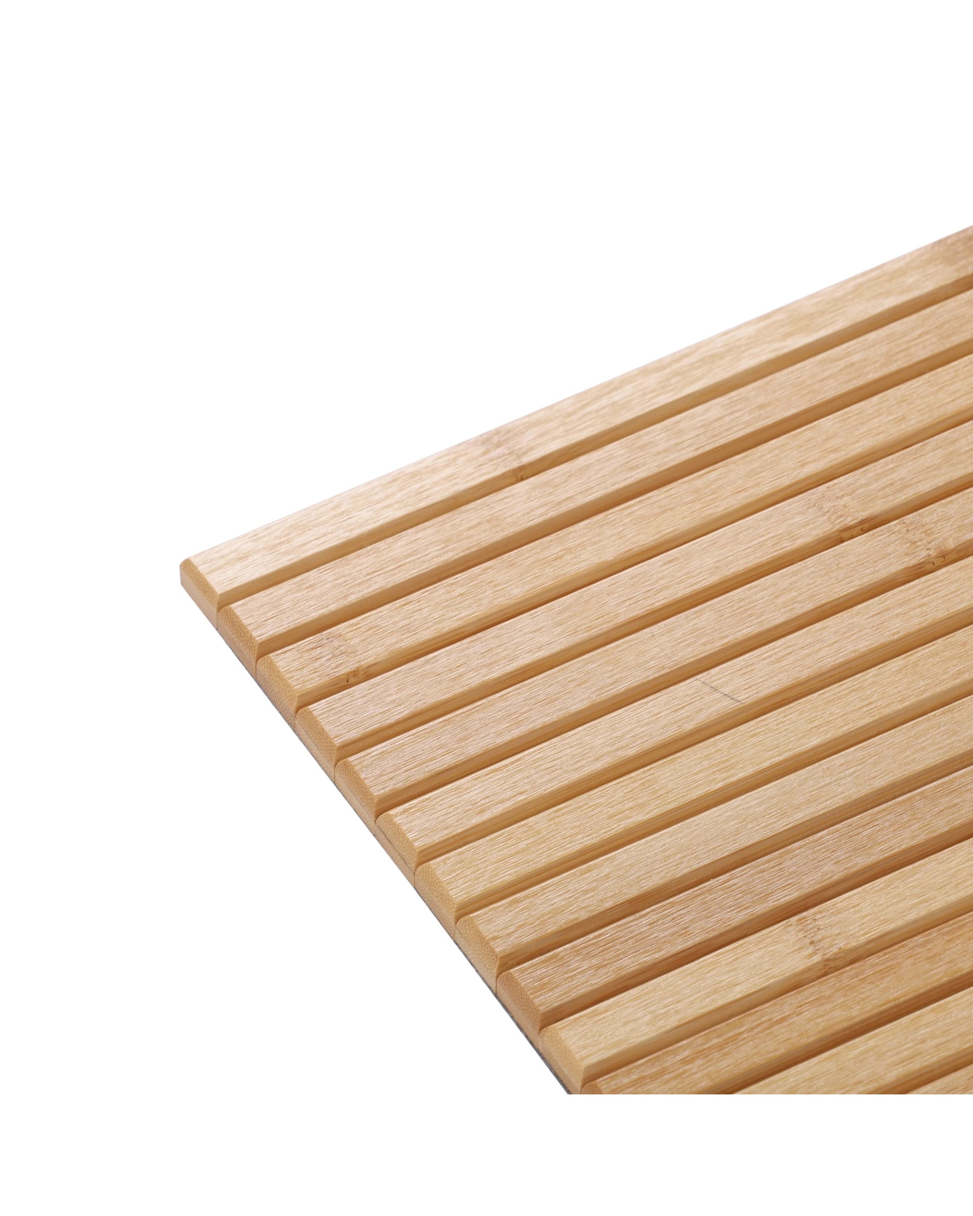 7 Sherwood Home Flexible Bamboo Sofa Armrest Tray with Non-Slip Base 42x33.5x1.2cm - Natural, 7 of 8