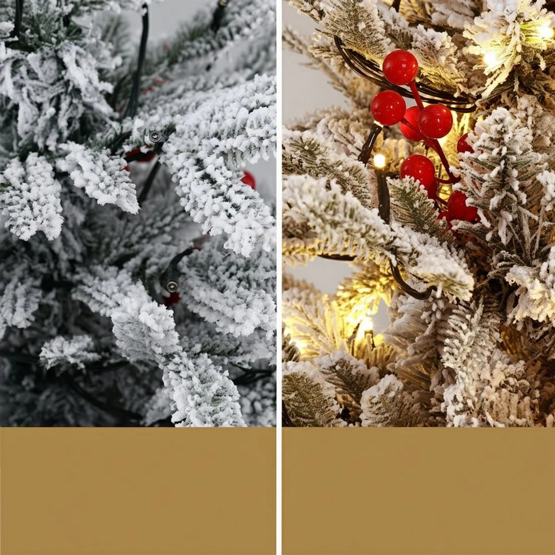 5 Jingle Jollys Christmas Tree 1M LED Potted Xmas Party Decor  Barries Flocked - White, 5 of 7