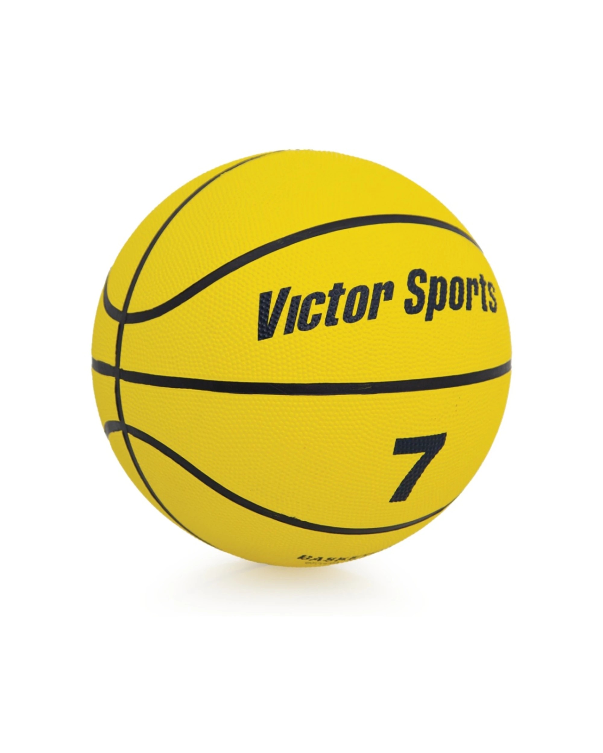 2 Victor Sports Heavy Duty Durable Rubber Basketball Size 7 - Yellow, 2 of 2