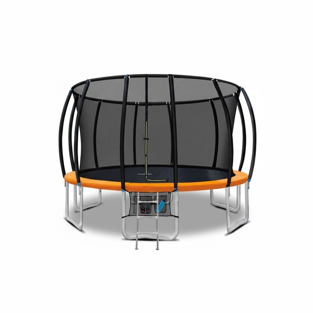 6 Everfit 16FT Trampoline for Kids w/ Ladder Enclosure Safety Net Rebounder - Multi, 6 of 8