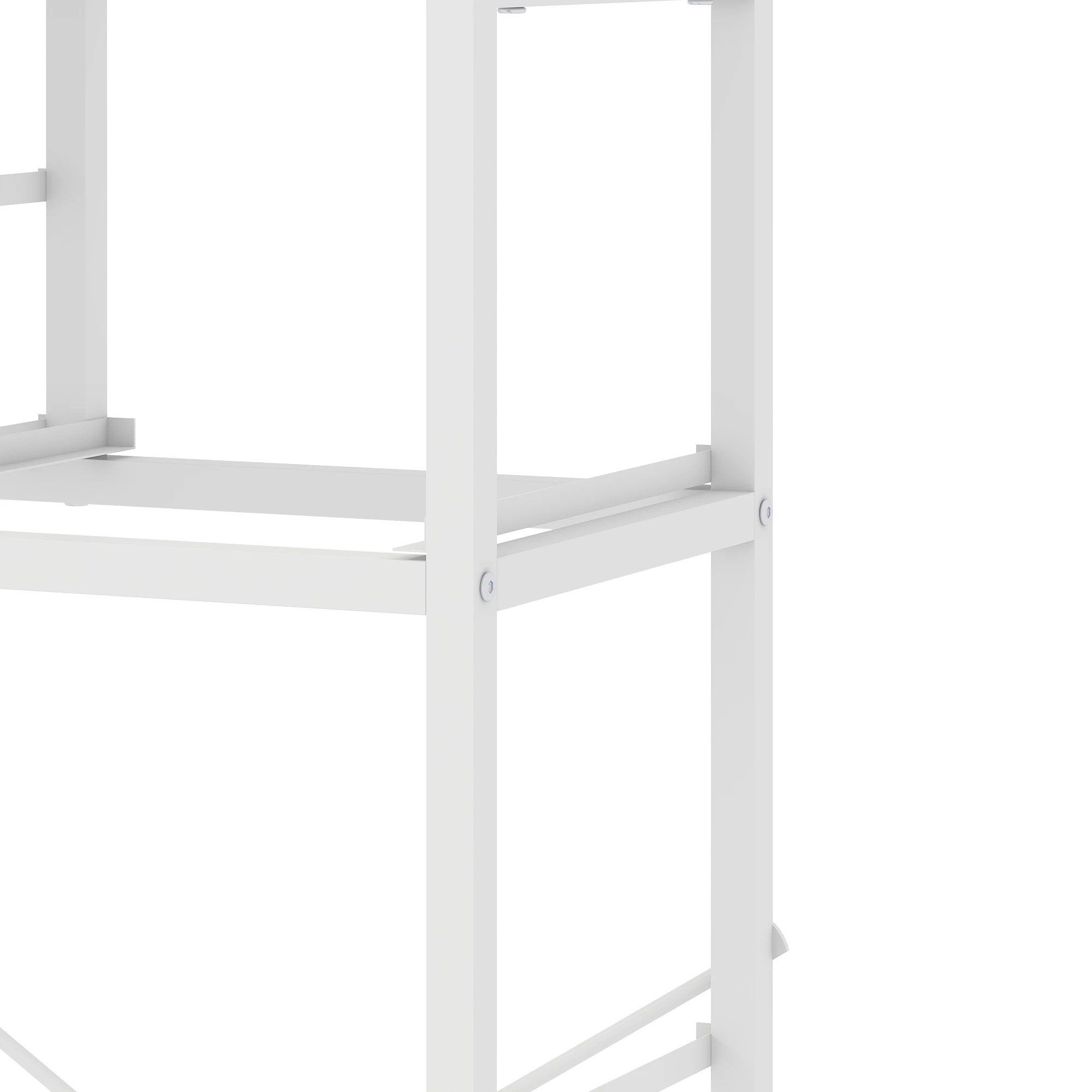 5 Advwin PU Dresser with 10 Drawers & Side Pockets - White, 5 of 8