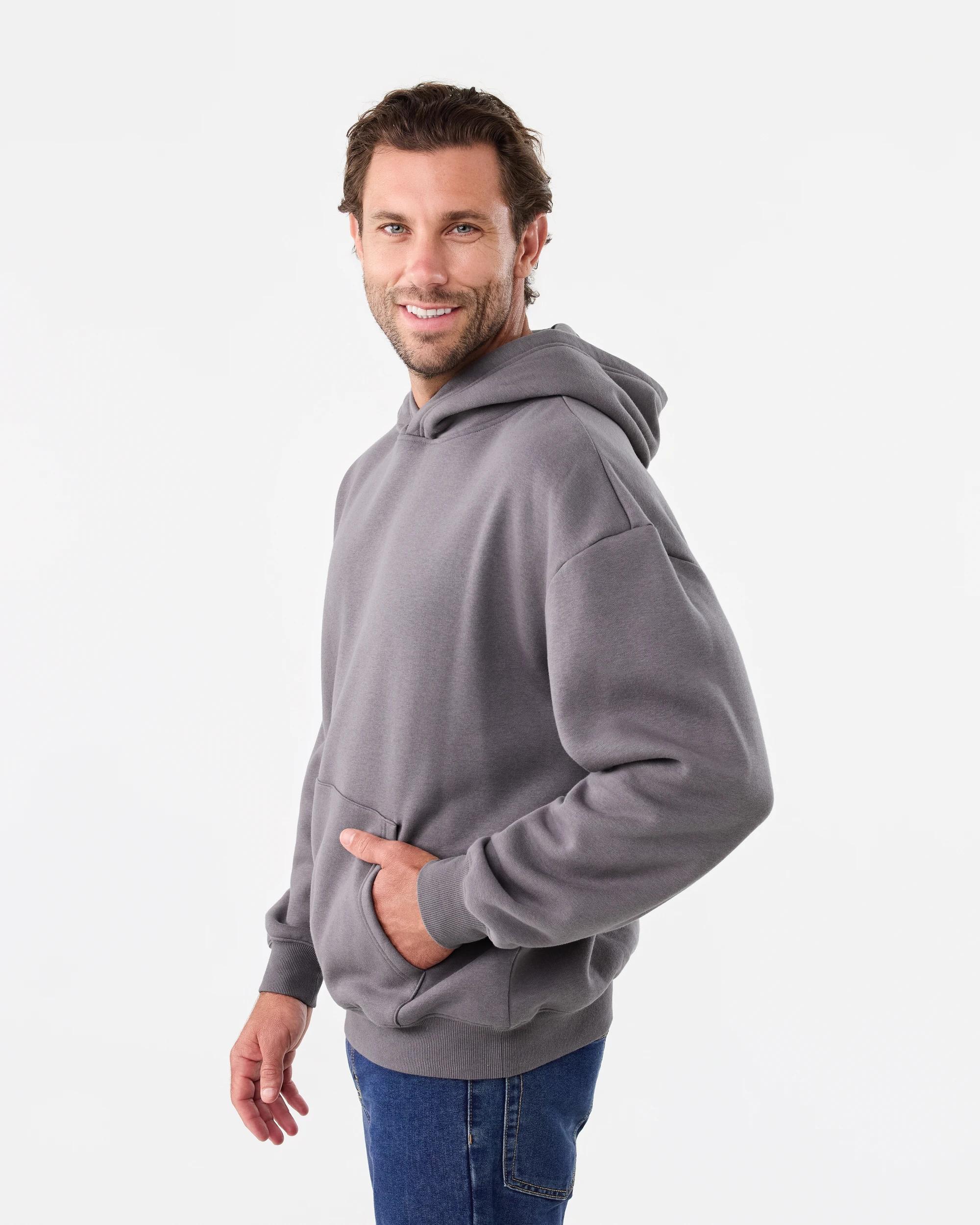 2 Relaxed Core Hoodie Gry Seal, 2 of 6
