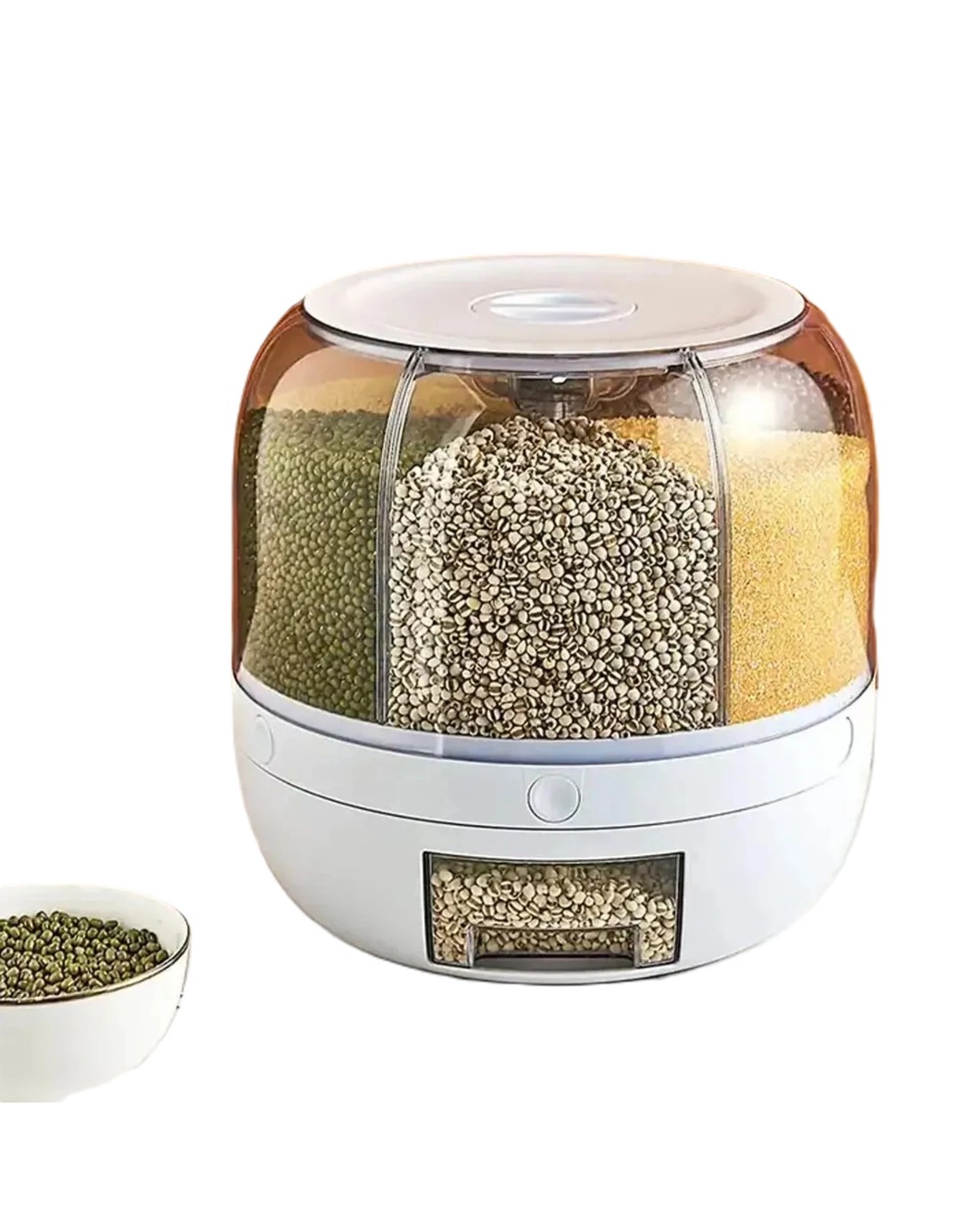 Lifebay Rotating Rice and Grain Storage Container - White - Kmart