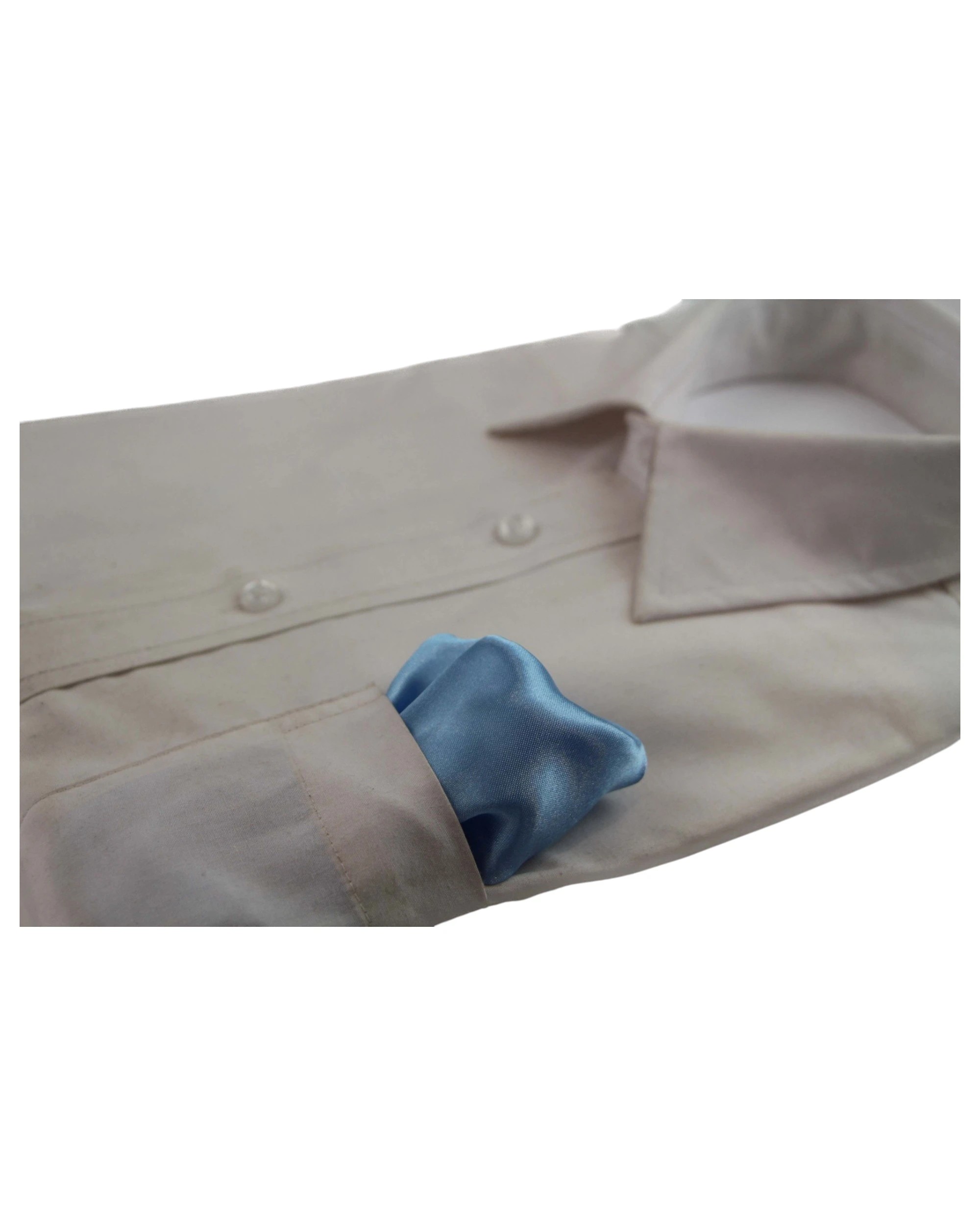 3 Zasel Mens Pocket Square - Blue, 3 of 3