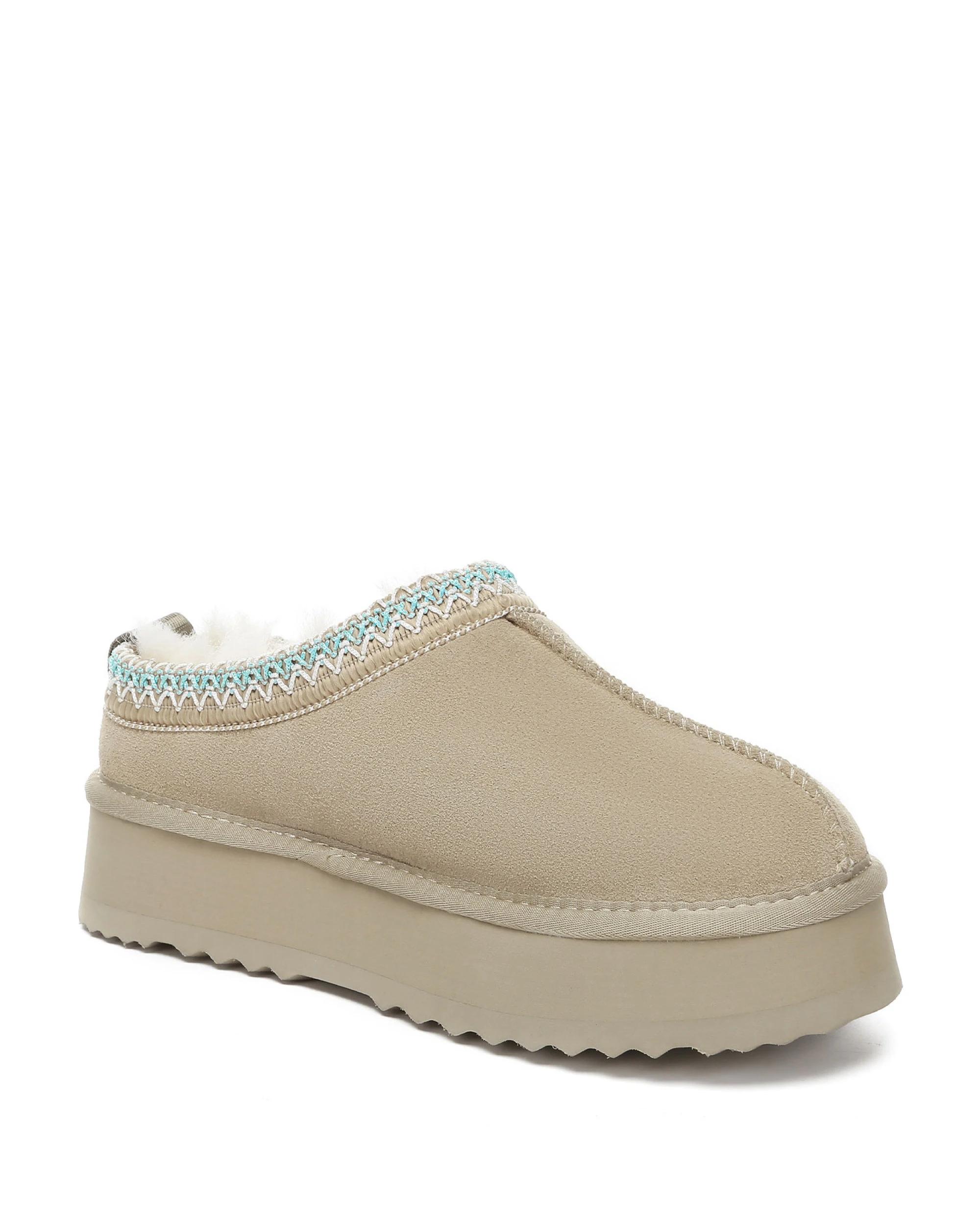 2 Australian Shepherd UGG Unisex Ventus Cow Suede Platform SAND, 2 of 5