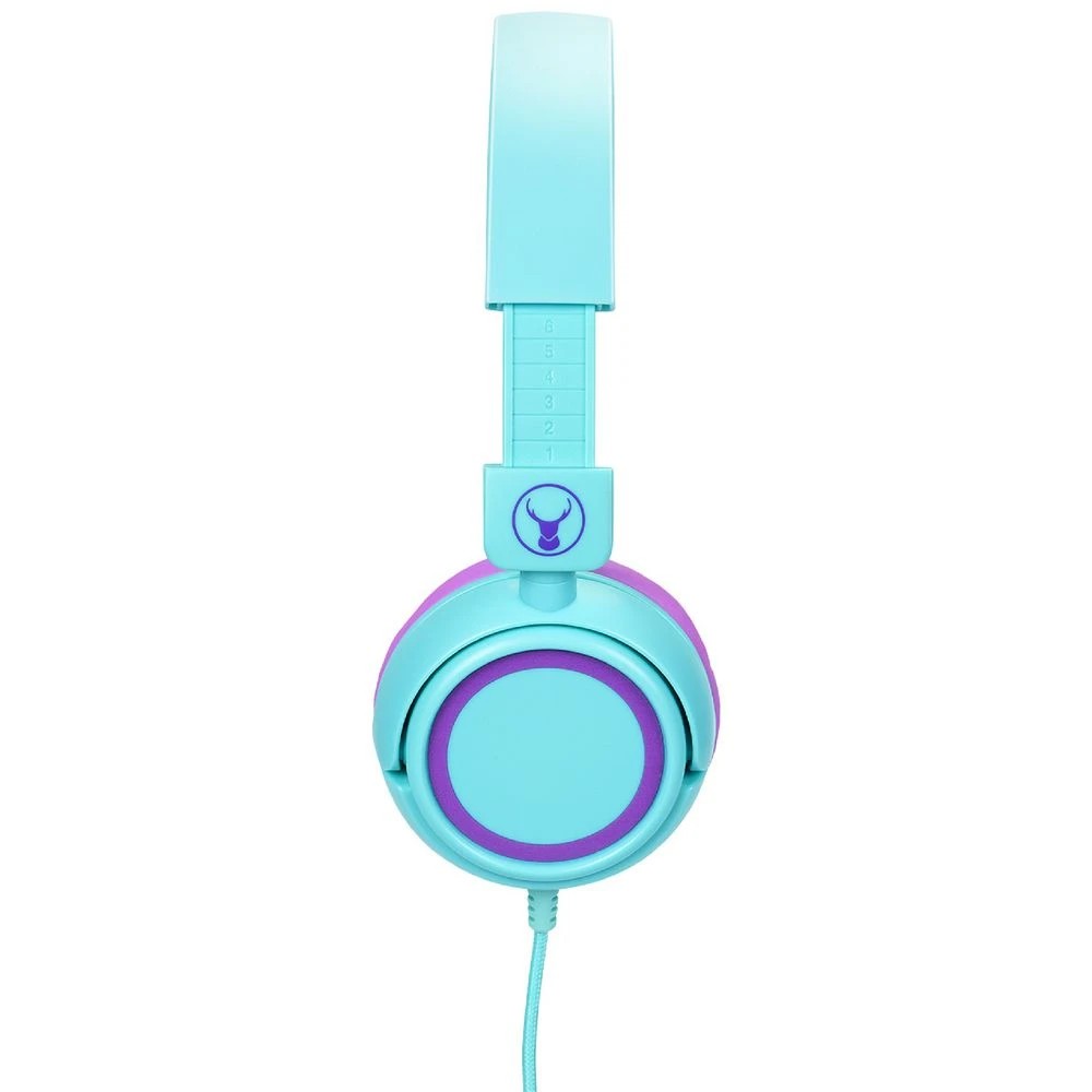 2 BONELK Comfort Kids Wired Headphones Teal/Purple, 2 of 7