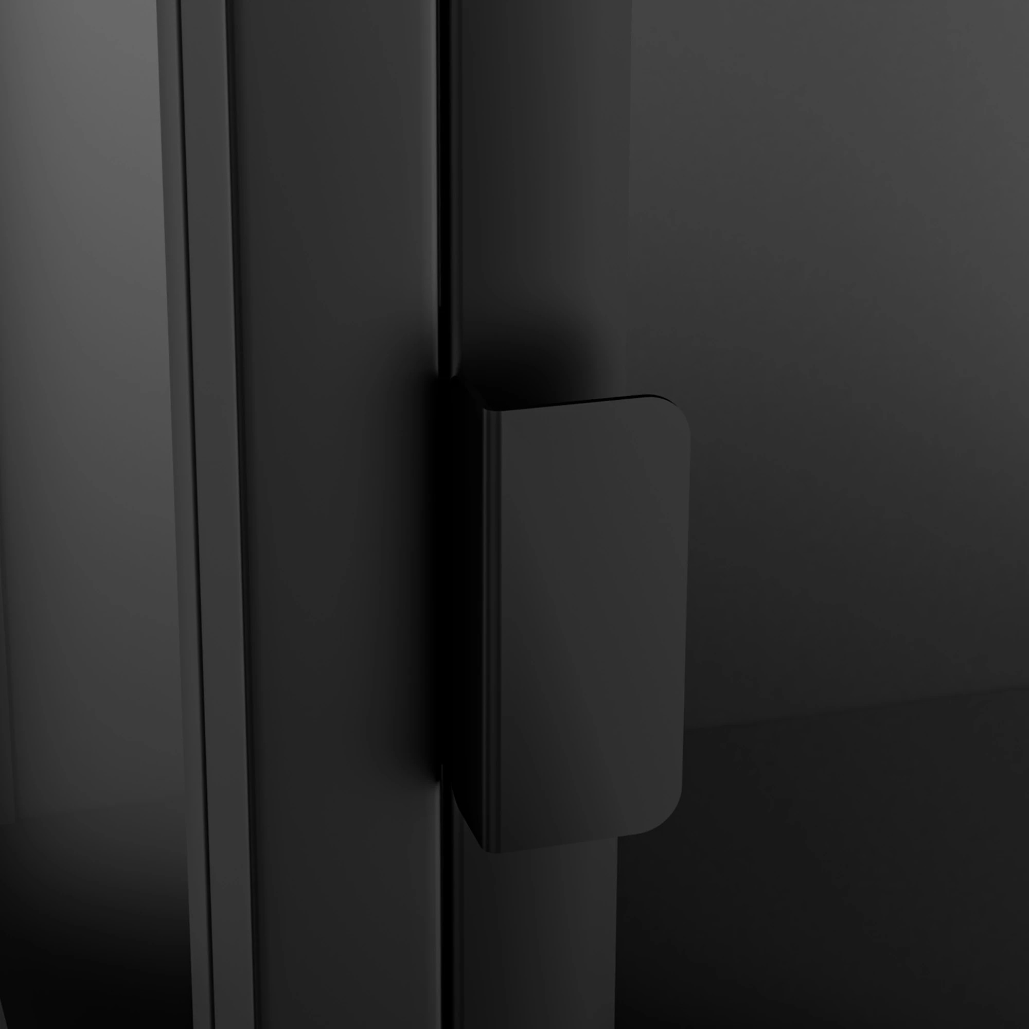 6 Stacked Glass Display Cabinet 4-Tier - Black, 6 of 9