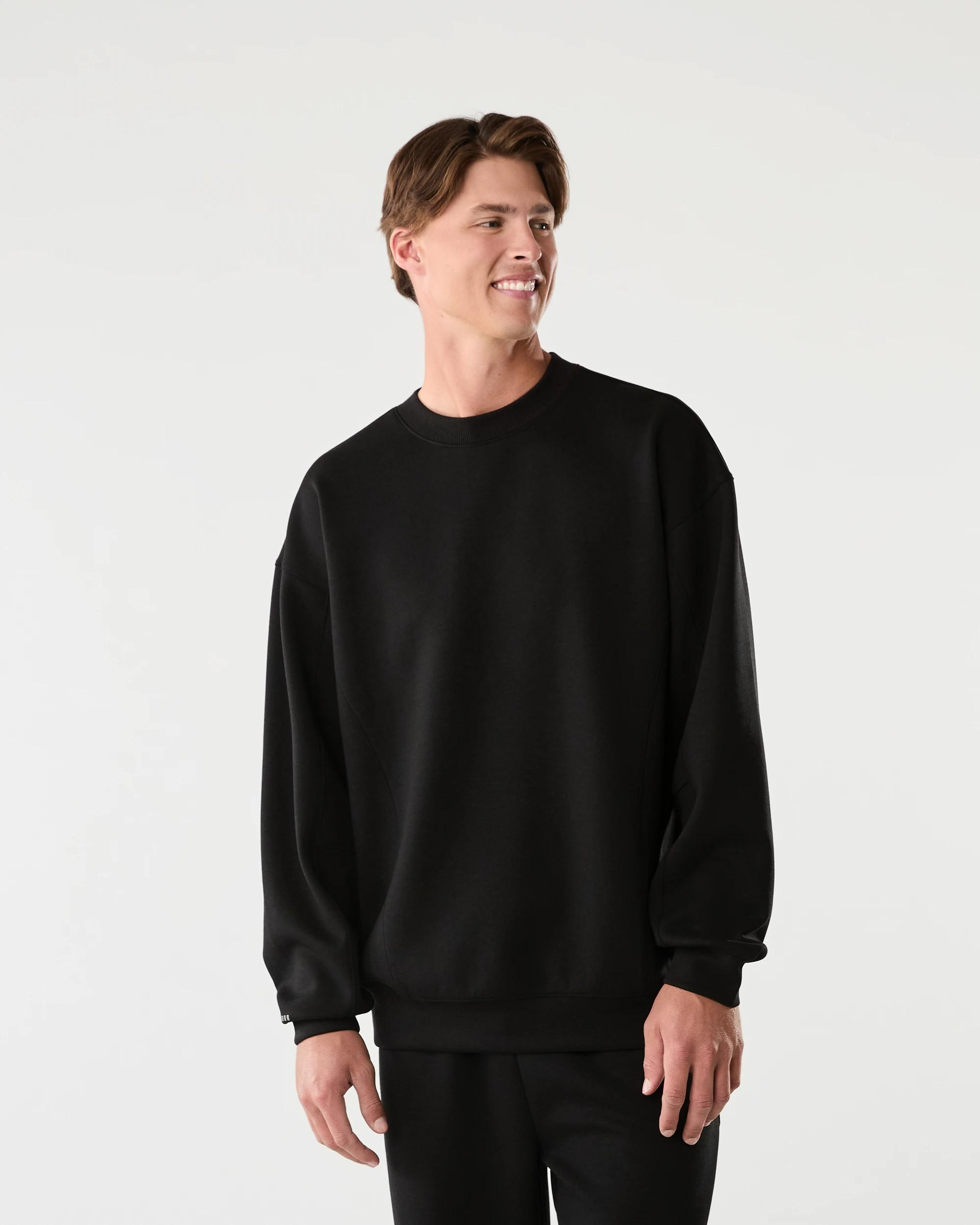 1 Active Mens Relaxed Scuba Crew Neck T-shirt Black, 1 of 7