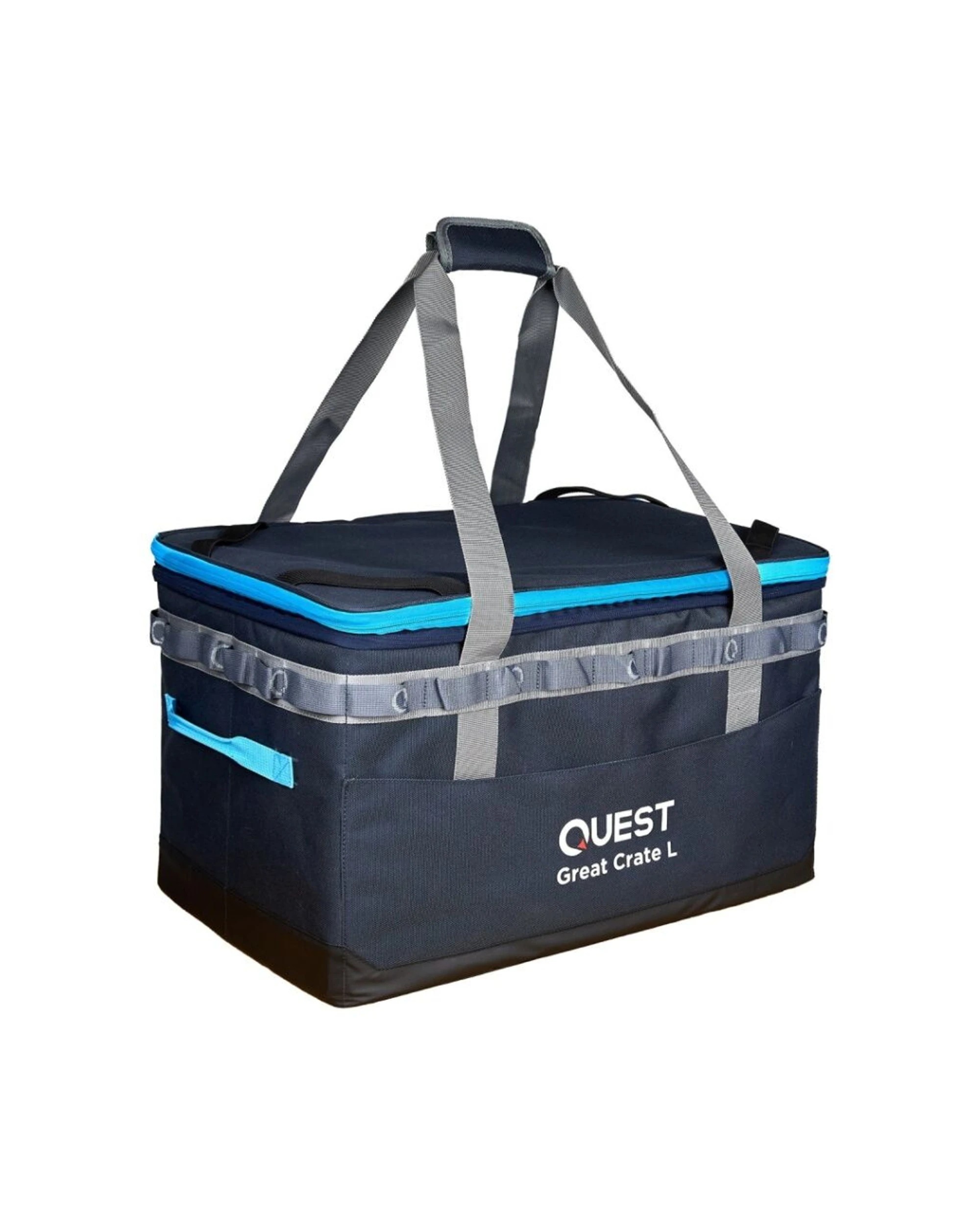 1 Quest Outdoors Great Crate Large Collapsible Expandable Camping Storage 63-82L - Black, 1 of 8