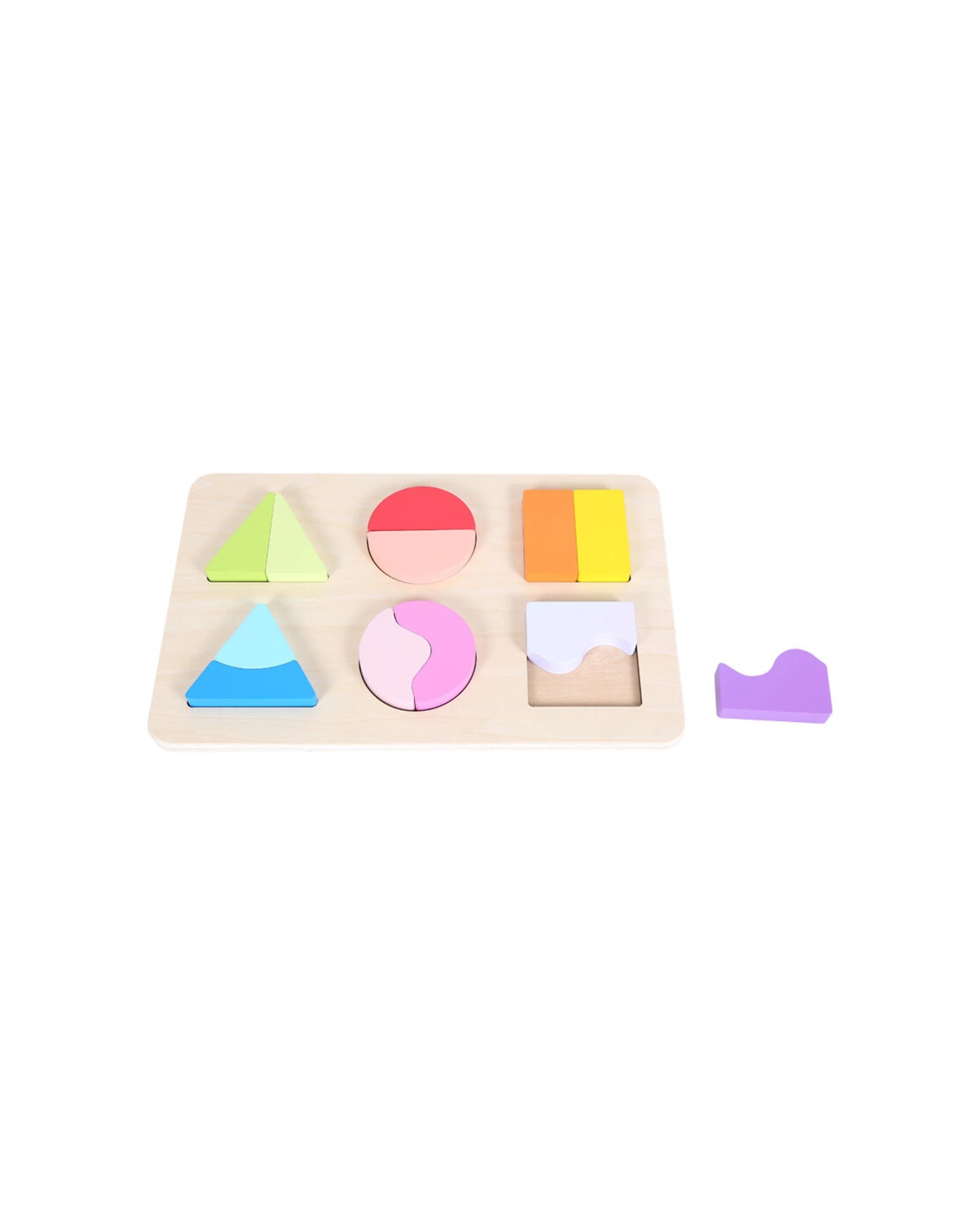 2 EDUCARE Split Blocks Puzzle - Educational Toy - Shape Puzzle - 3 Years - Multi, 2 of 3