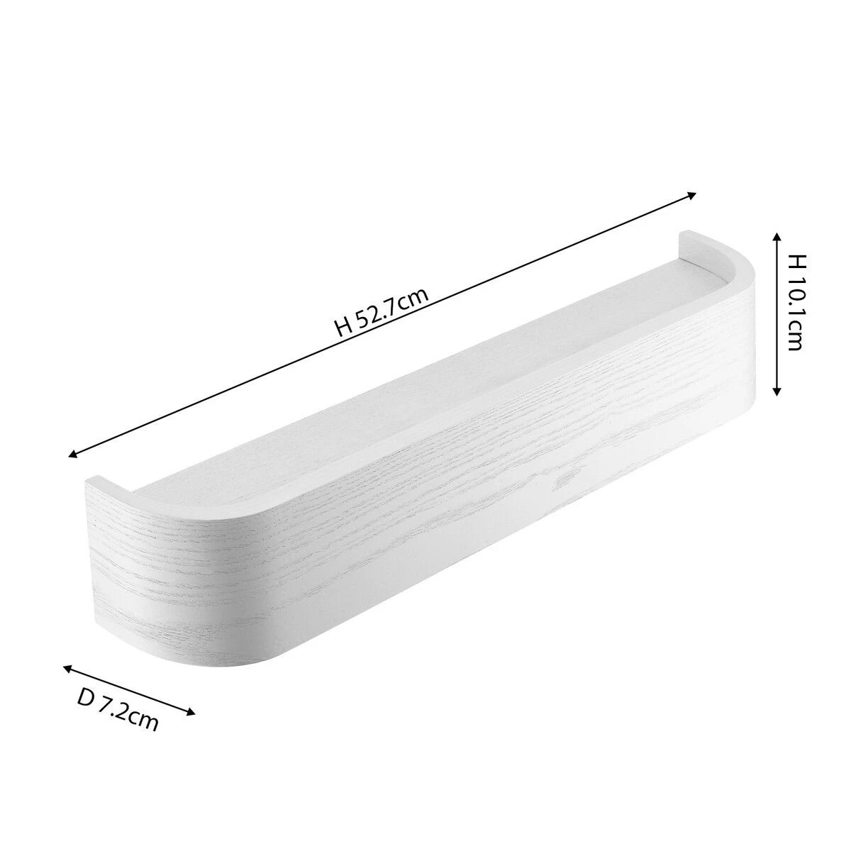 6 Ausway Wall Mounted Coat Rack 5 Hooks Clothes Hanger Hat Jacket Towel Key Holder Organiser Wooden Storage Shelf Hallway, 6 of 9