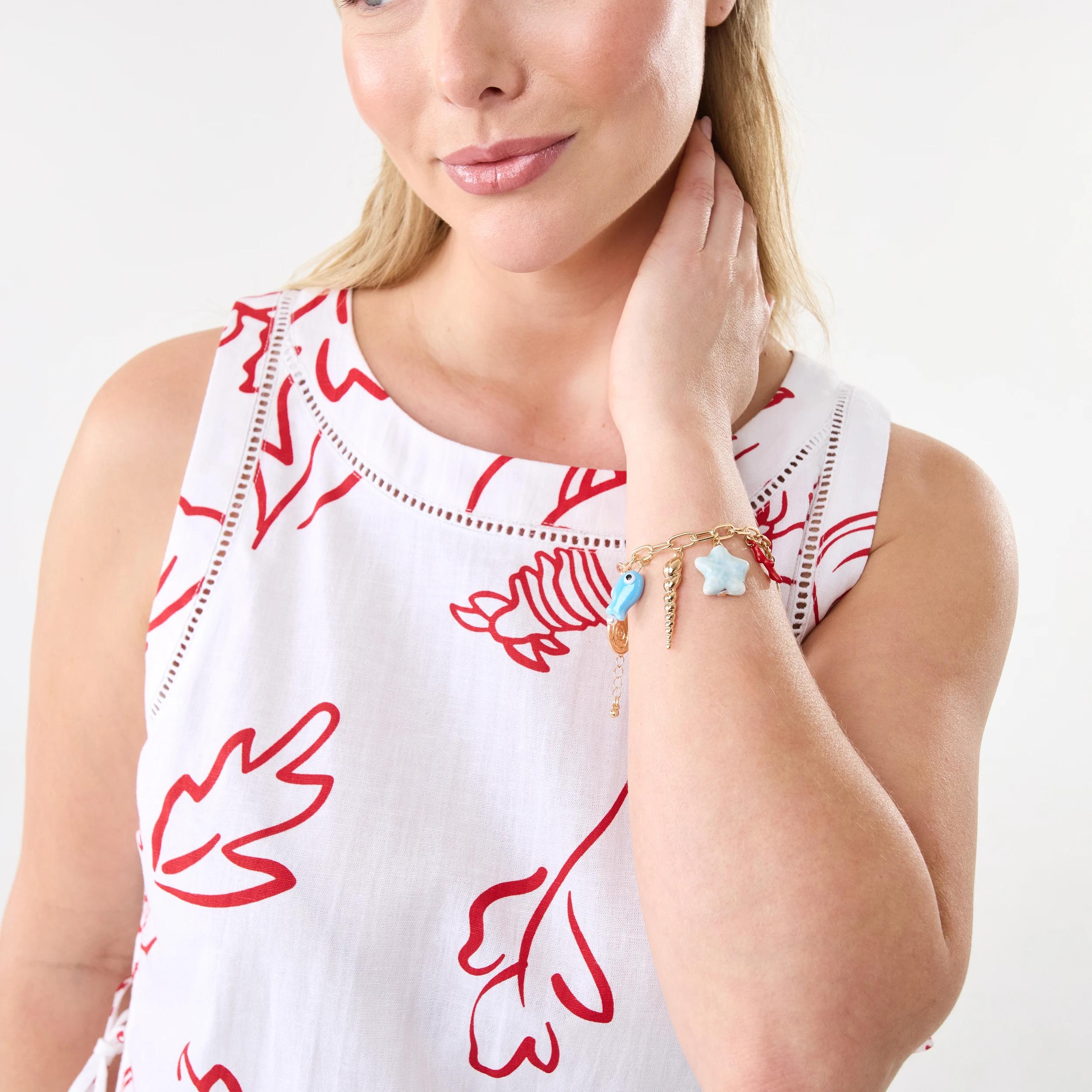 6 Sleeveless Side Tie Detail Top Red Vacay, 6 of 10