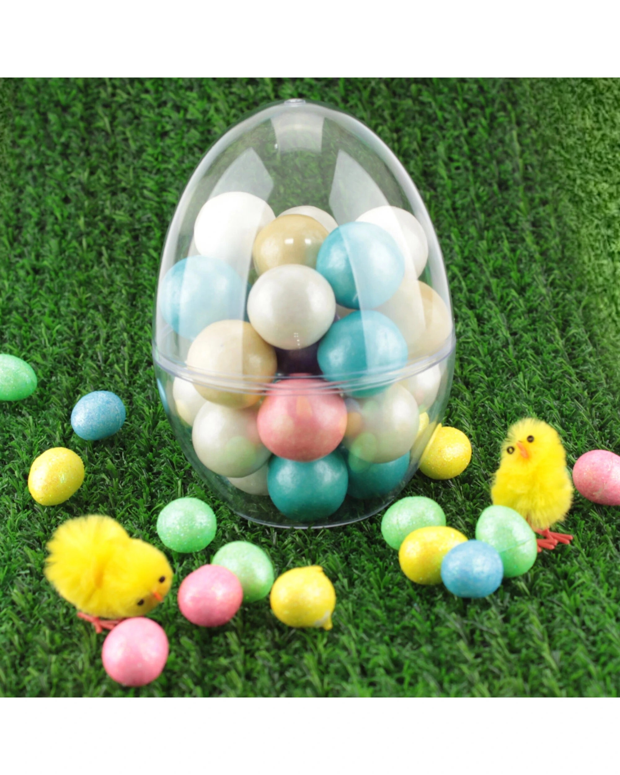 2 Partyrama Clear Plastic Fillable Egg 12cm, 2 of 5