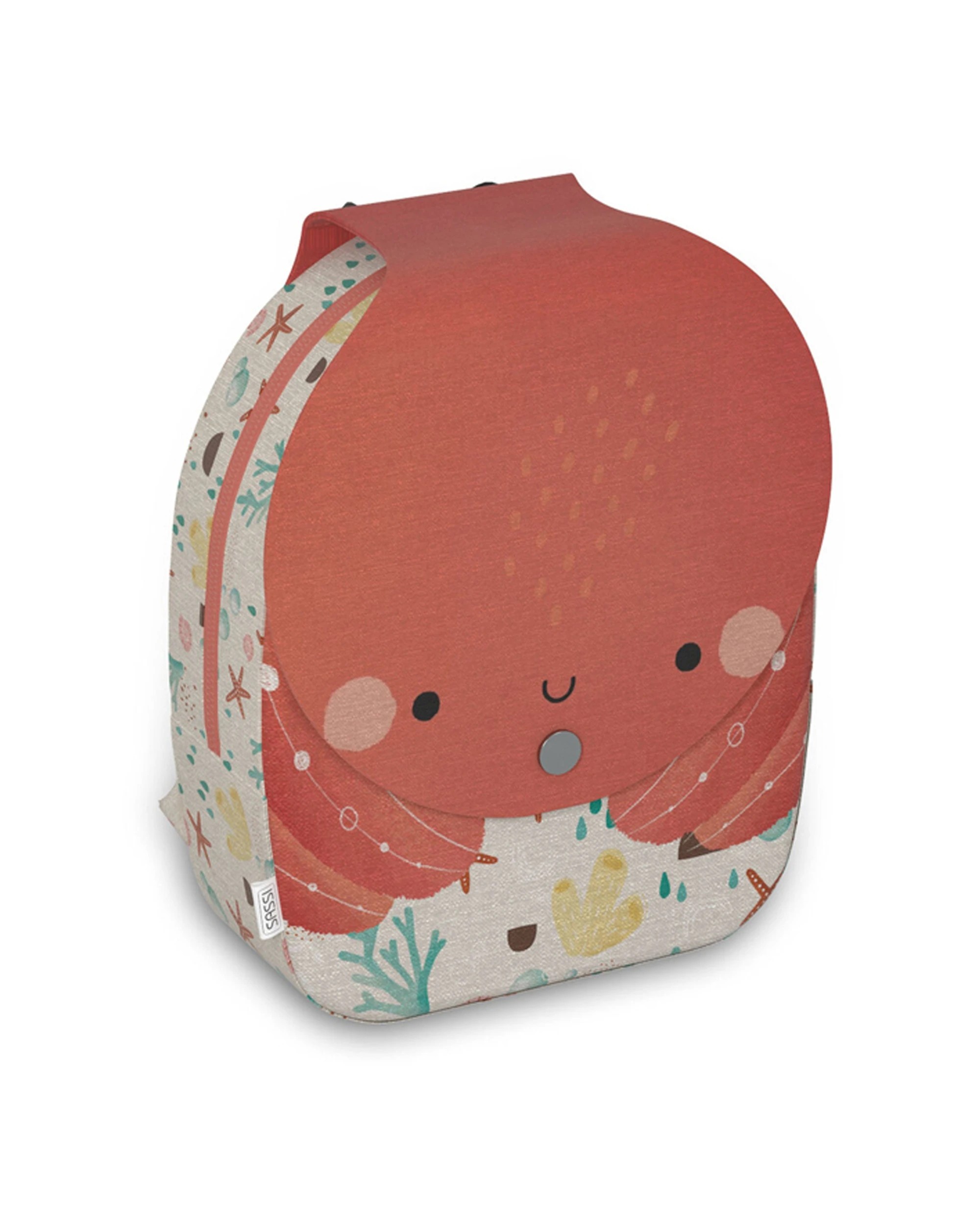 1 Sassi Cotton A5 Kids Childrens Backpack Slurpy The Octopus Bag - One Size - Orange, 1 of 1