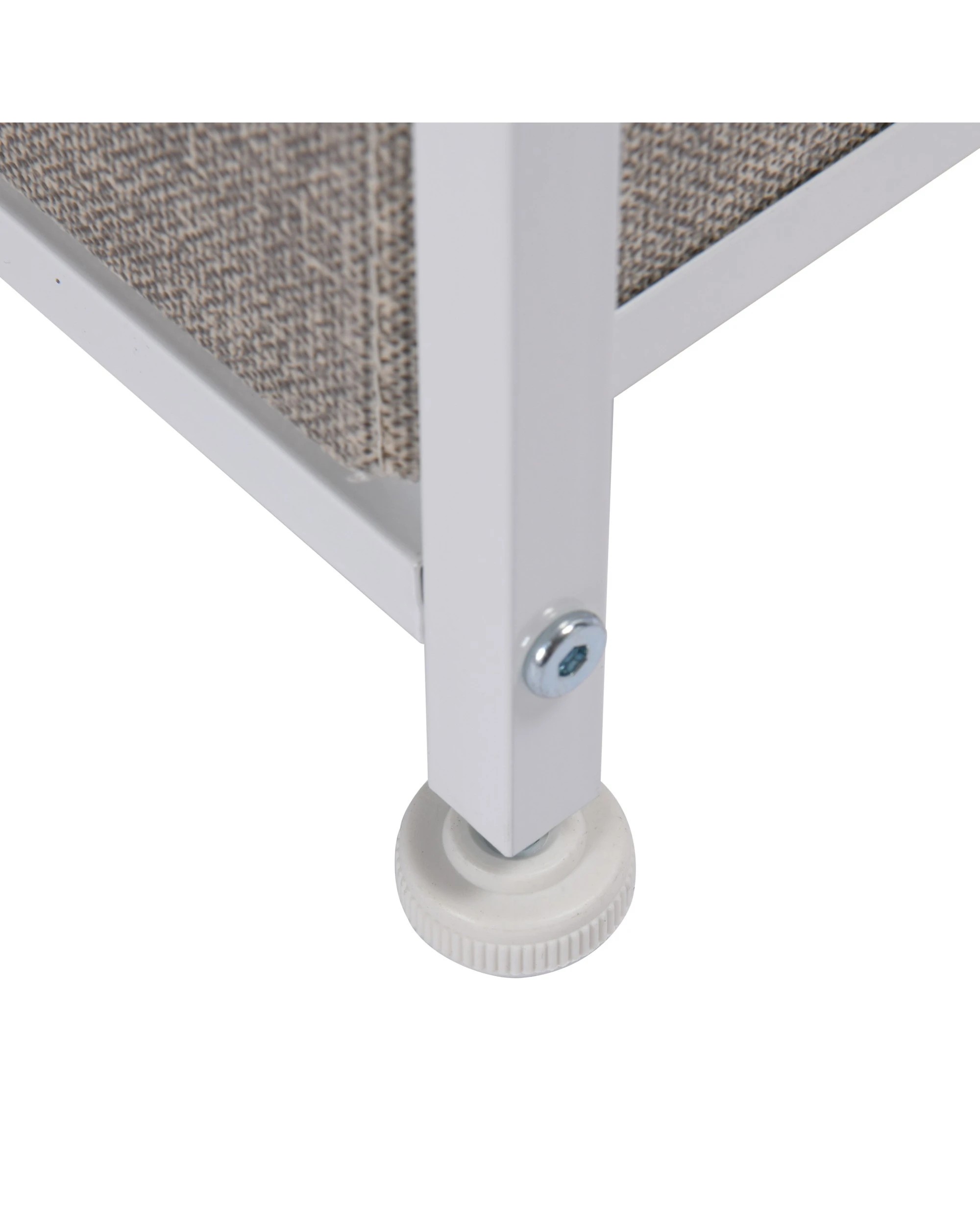 8 Sherwood Luna 6 Drawer Fabric Home Storage Dresser - Cream, 8 of 8