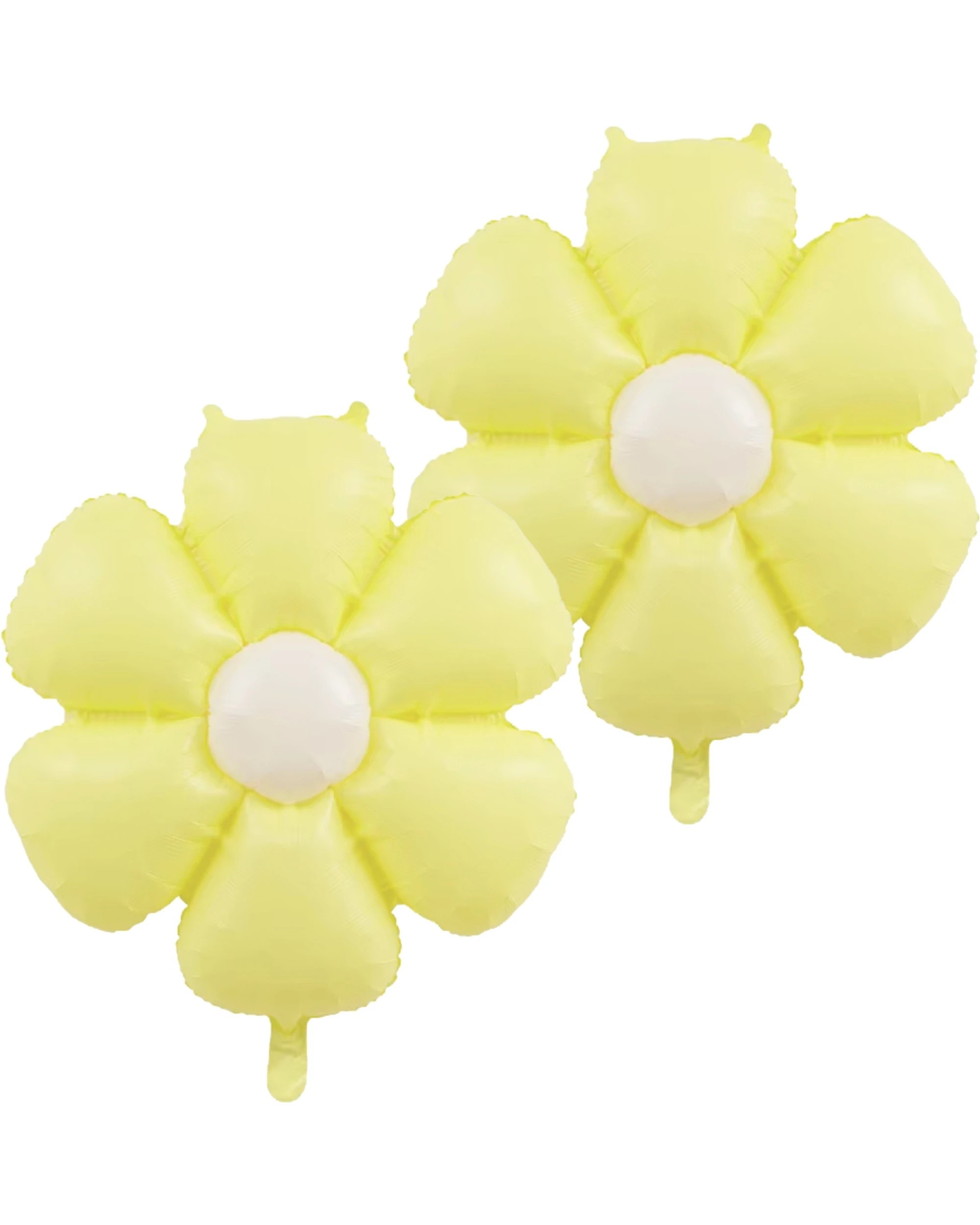1 Artwrap Yellow Daisy Flower Air Fill Foil Balloons Pack of 2 - Yellow, 1 of 3
