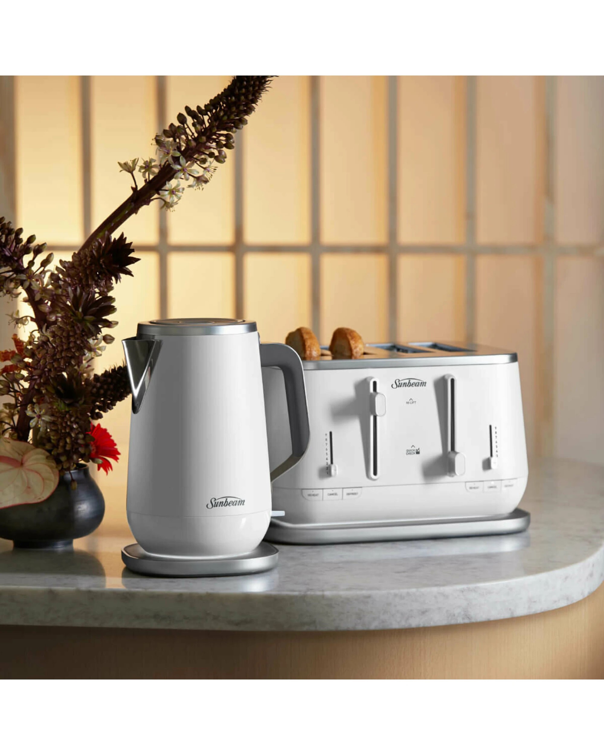 4 Sunbeam 1.7L Kyoto City Collection Jug Kettle - White - WHITE, 4 of 5