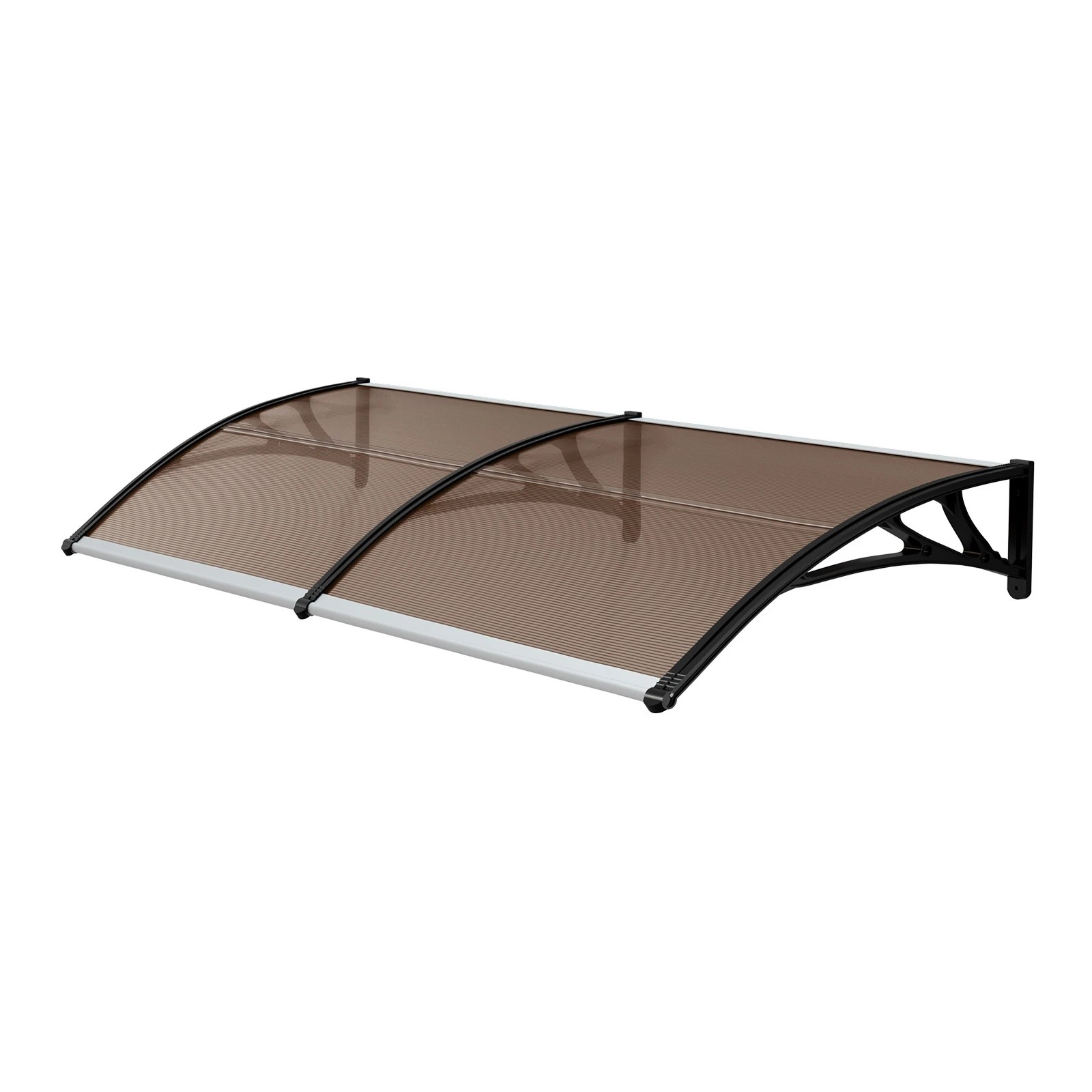 1 Livsip Window Door Awning Canopy Outdoor Patio Rain Cover Sun Shield 1.17mx3m - Brown, 1 of 8