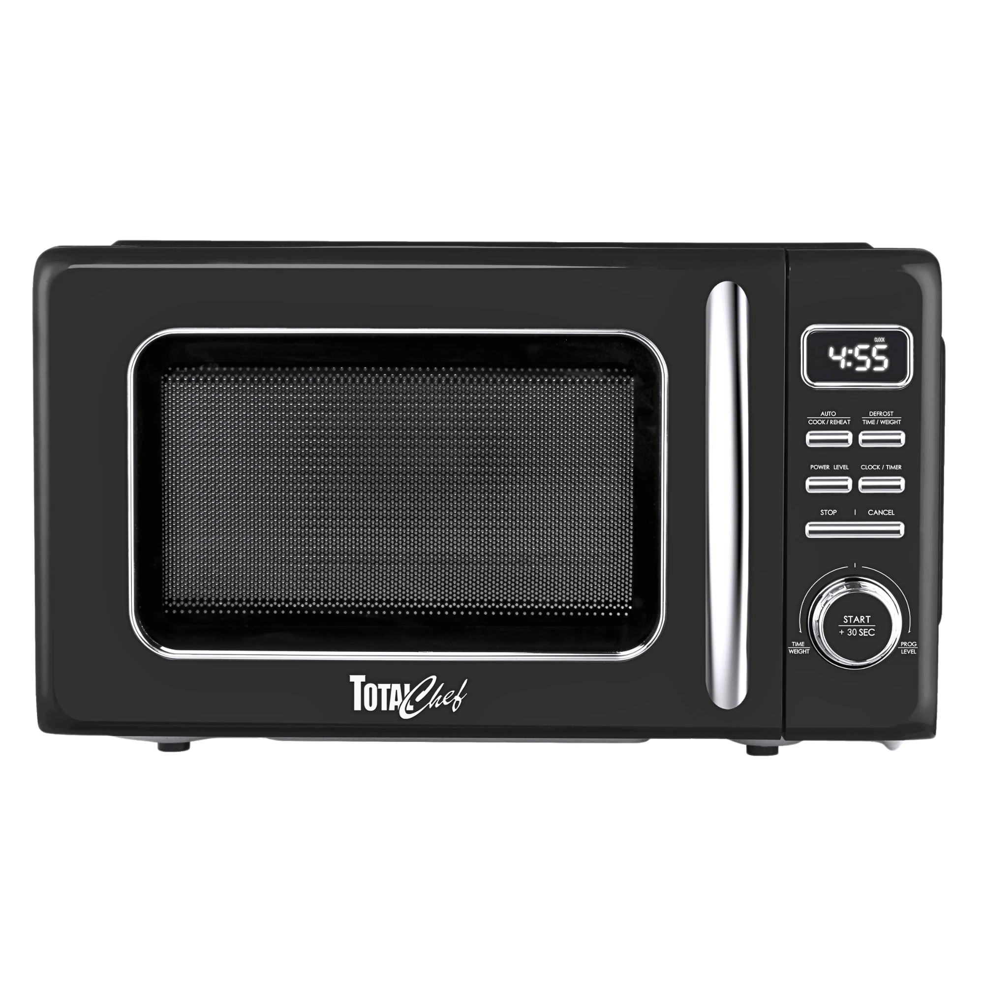 1 Total Chef Retro Microwave Oven 25L - Black, 1 of 9