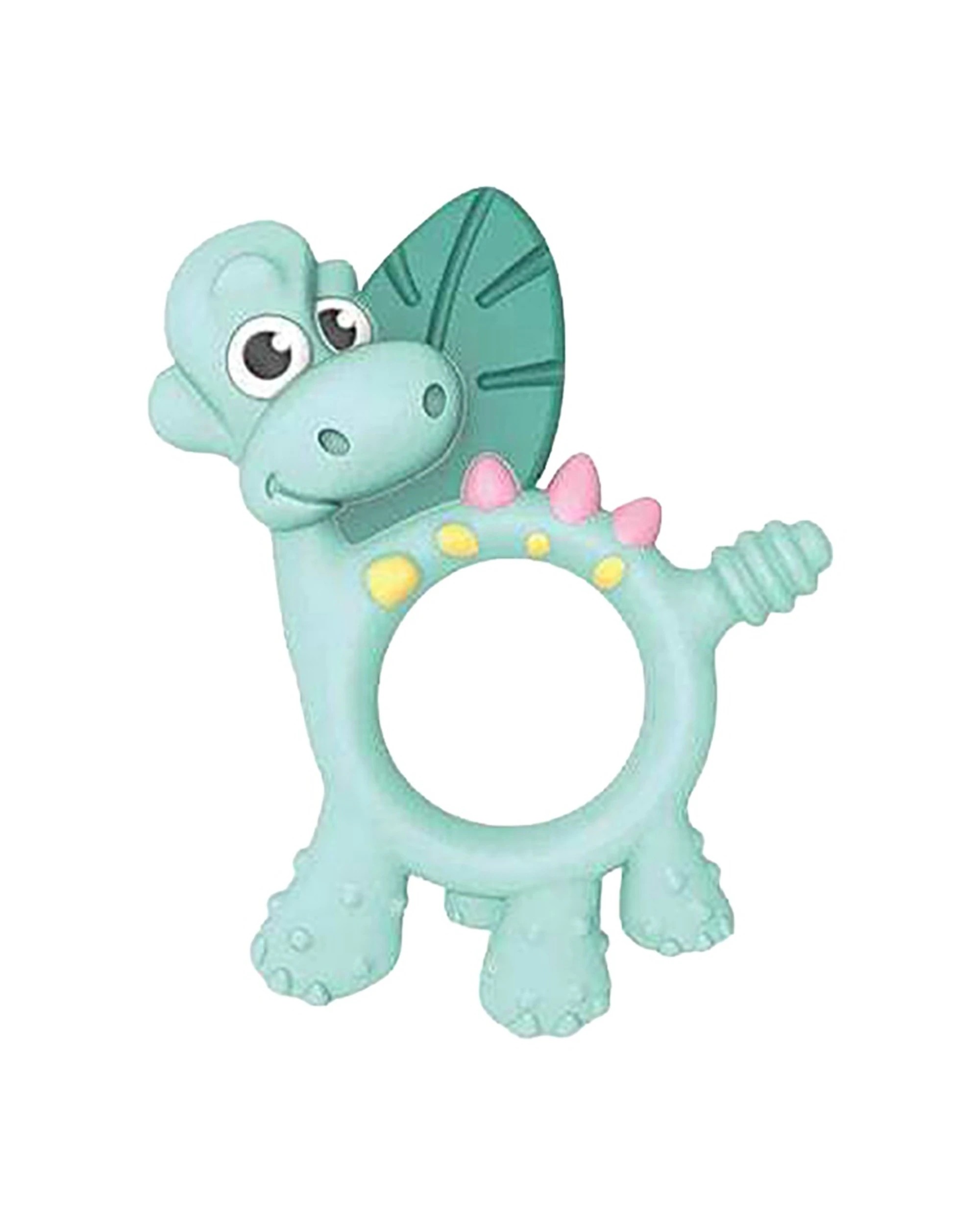 1 Bibado Teething Toy Dotty The Dinosaur Multi-Sensory Baby Teether - Green, 1 of 2
