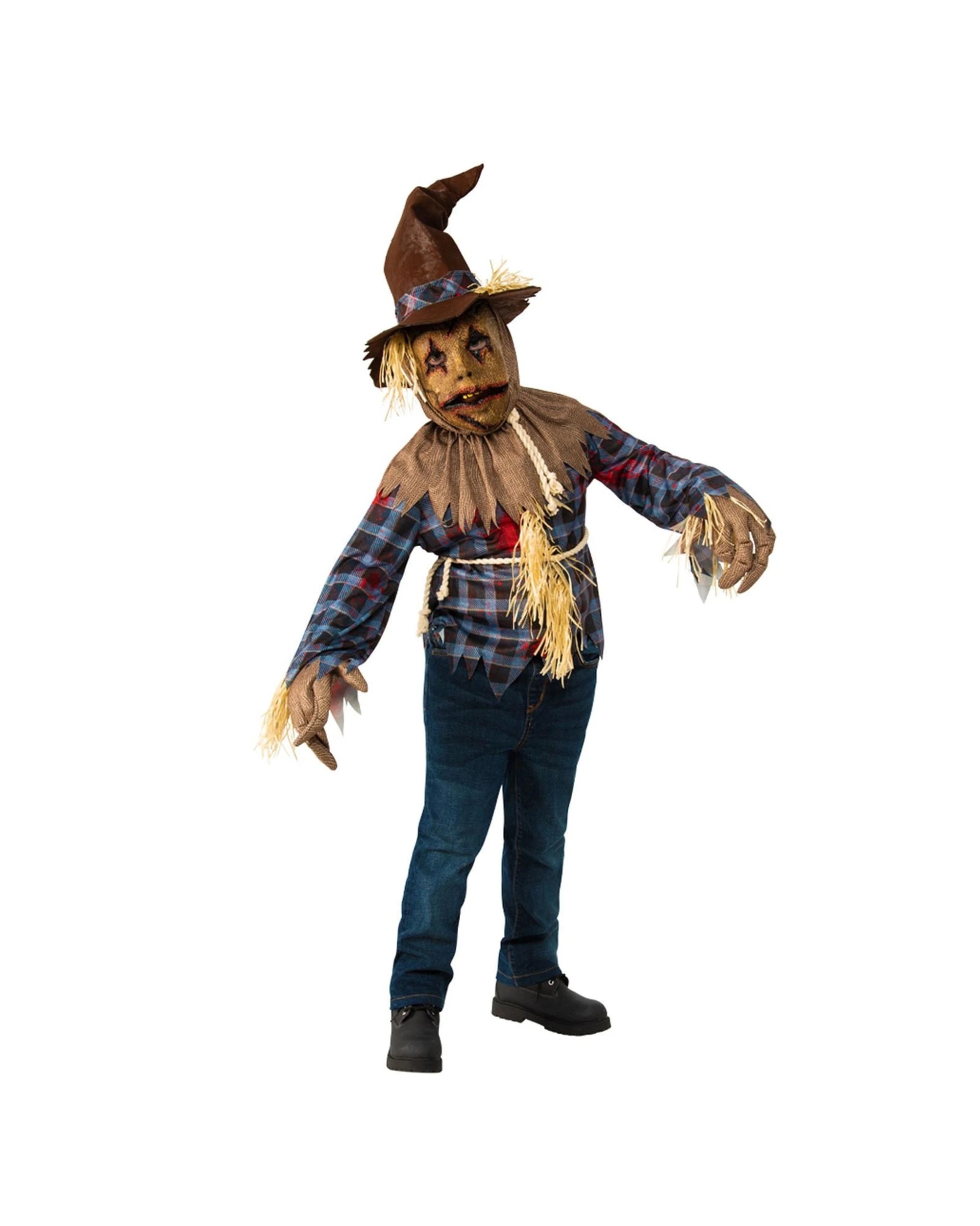 1 Scarecrow Child Costume Size M 5-6 Years, 1 of 4