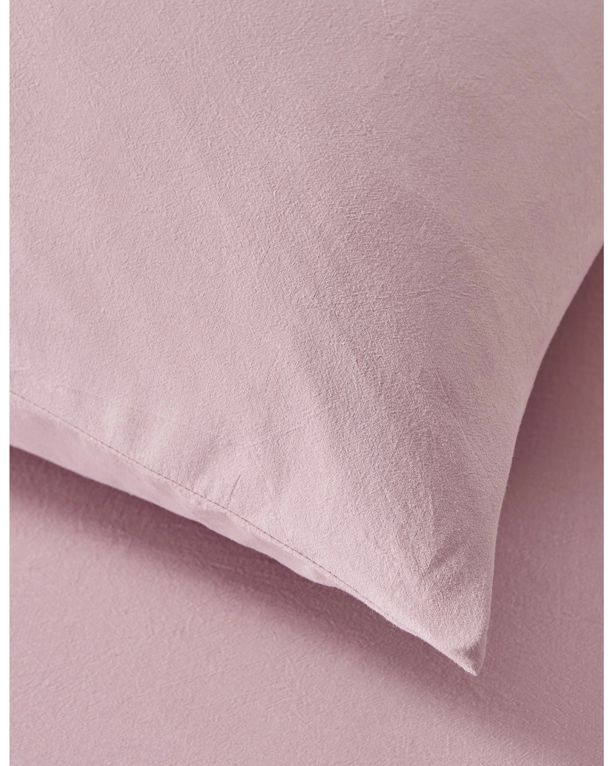 4 Dreamaker Bonnie Washed Cotton Sheet Set - King Bed - Pink Pearl, 4 of 9