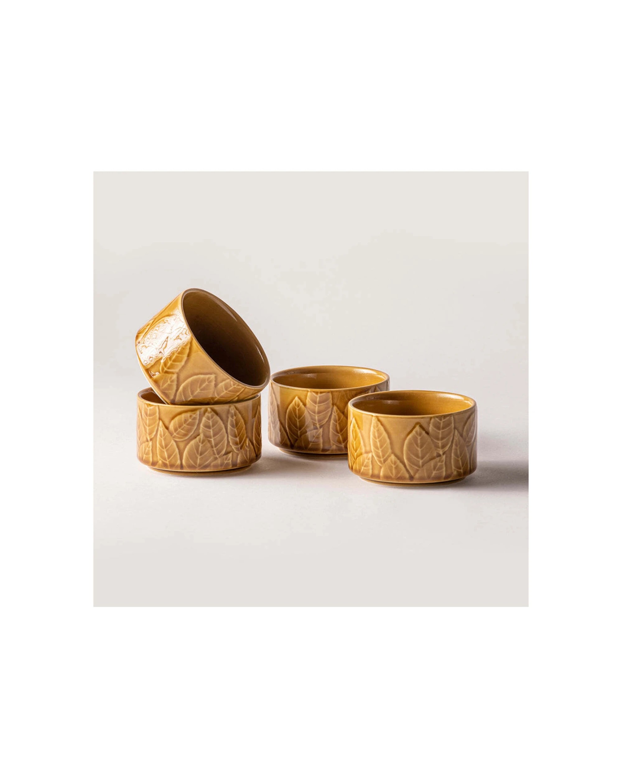 2 Ladelle 4pc Heath Caramel Ramekin Set - Brown, 2 of 3