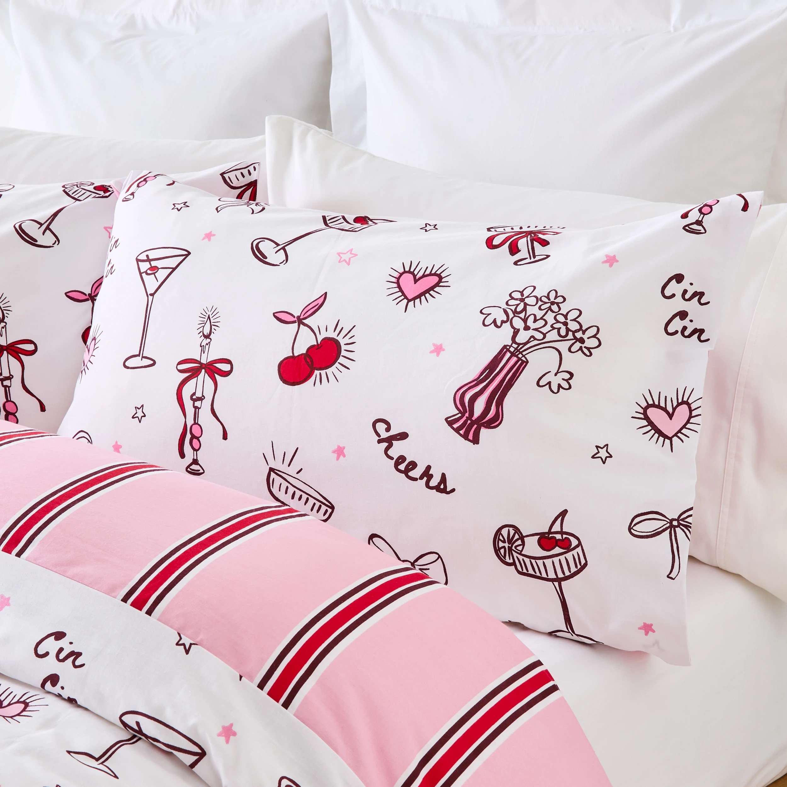 3 Cheers Cotton Rich Reversible Quilt Cover Set - King Bed, 3 of 7