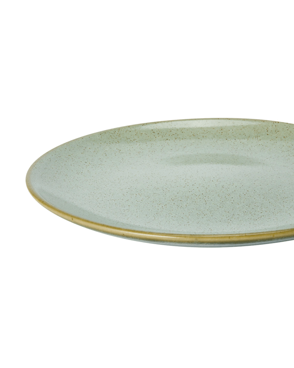 Green Glazed Dinner Plate