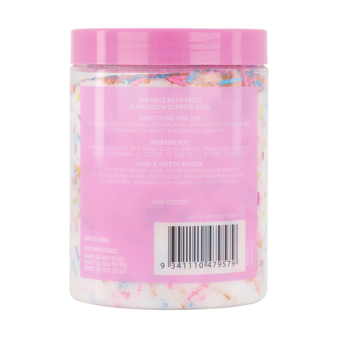 3 OXX Junior Sprinkle Bath Salts 650g - Bubblegum, 3 of 4