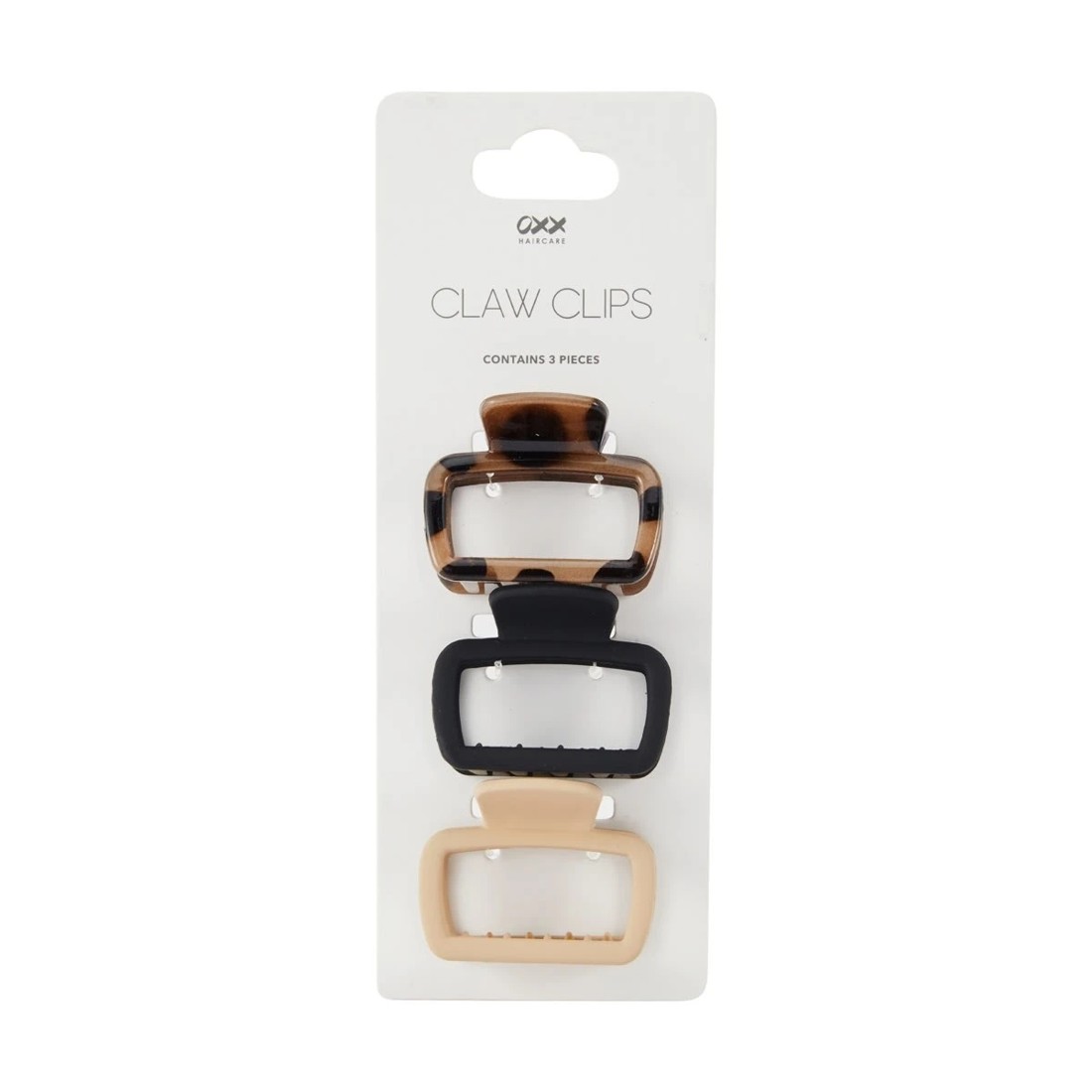 3 OXX Haircare 3 Piece Claw Hair Clips, 3 of 3