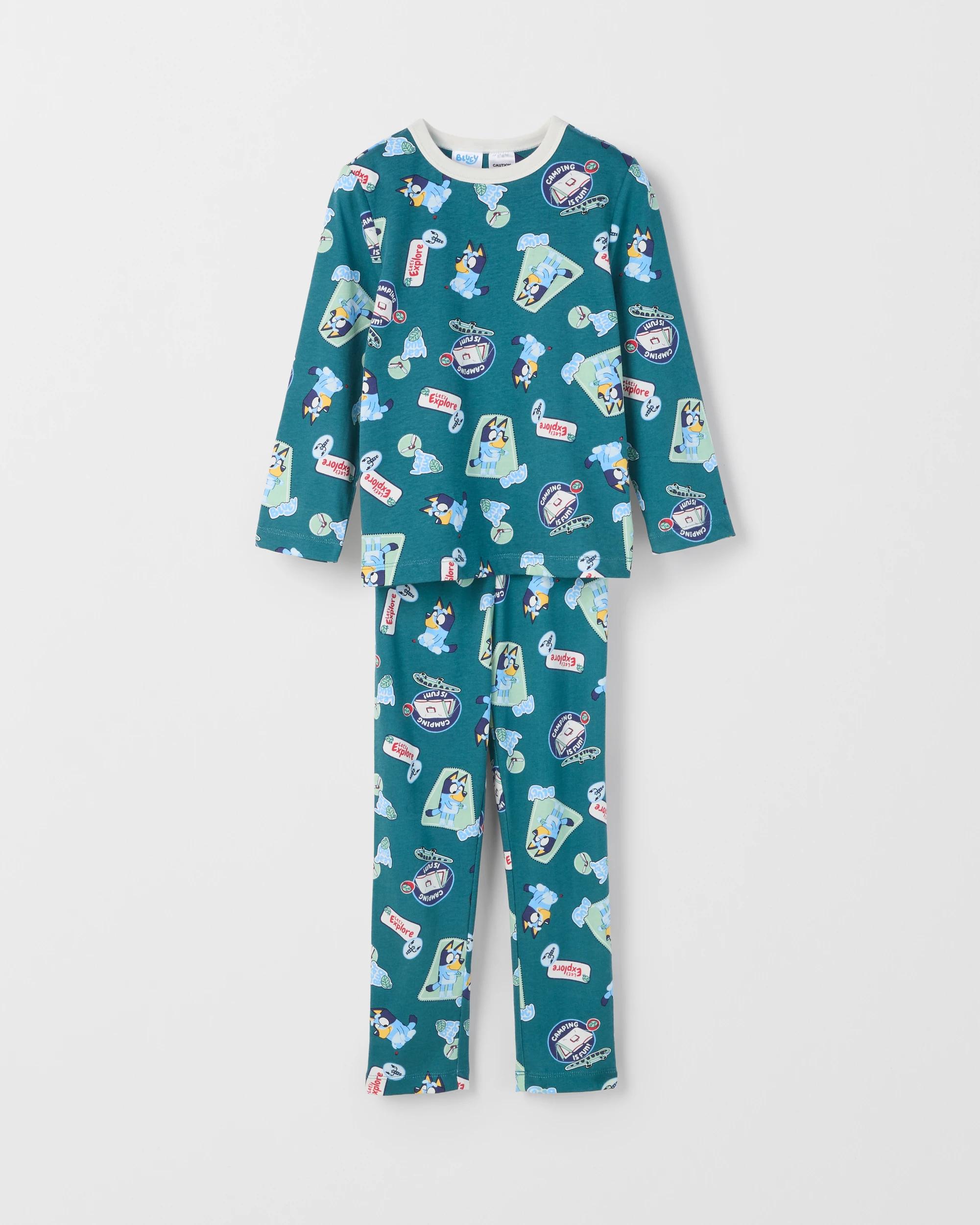 3 Bluey Australian Cotton 2 Pack Younger Boys Knit Pyjama Set BLUEY, 3 of 5