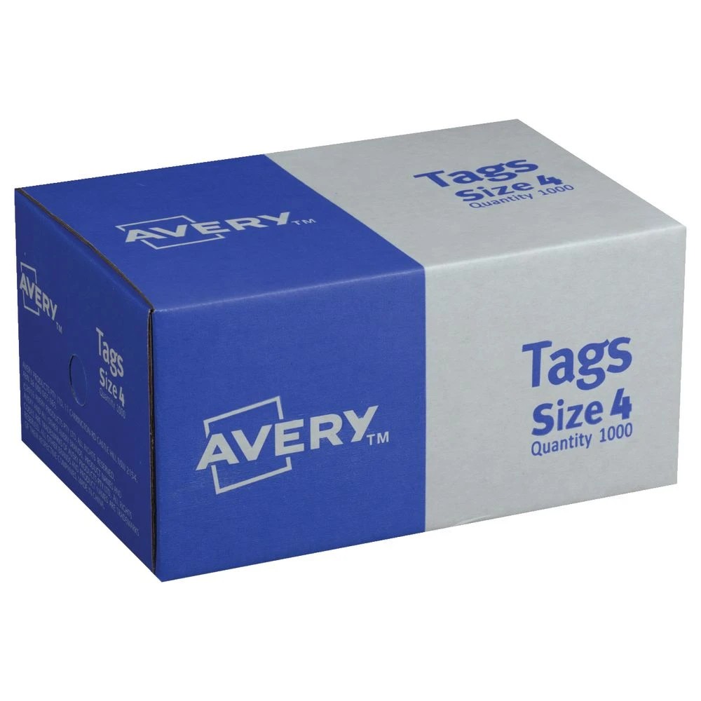 2 Avery Shipping Tags Red Size 4 1000 Pack, 2 of 2
