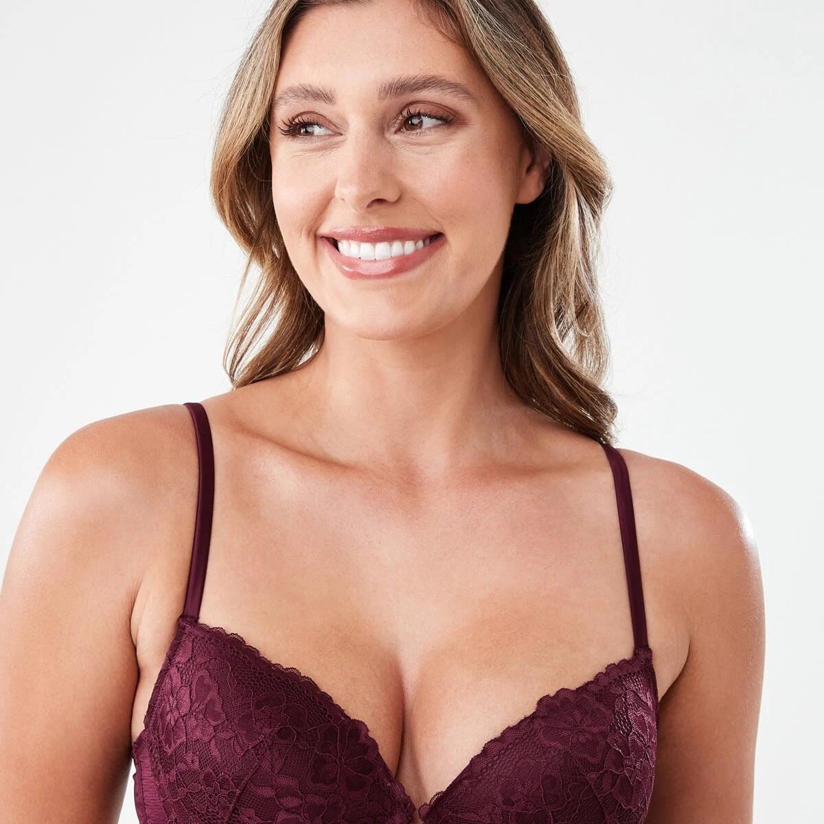 4 Co-ordinated Lace & Satin Push-Up Bra Windsor Wn, 4 of 8