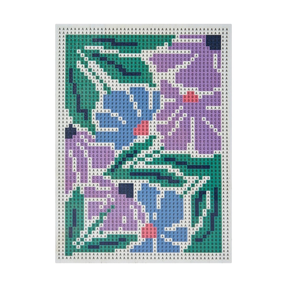 4 Sparkle Gem Art Wood Block - Floral, 4 of 10