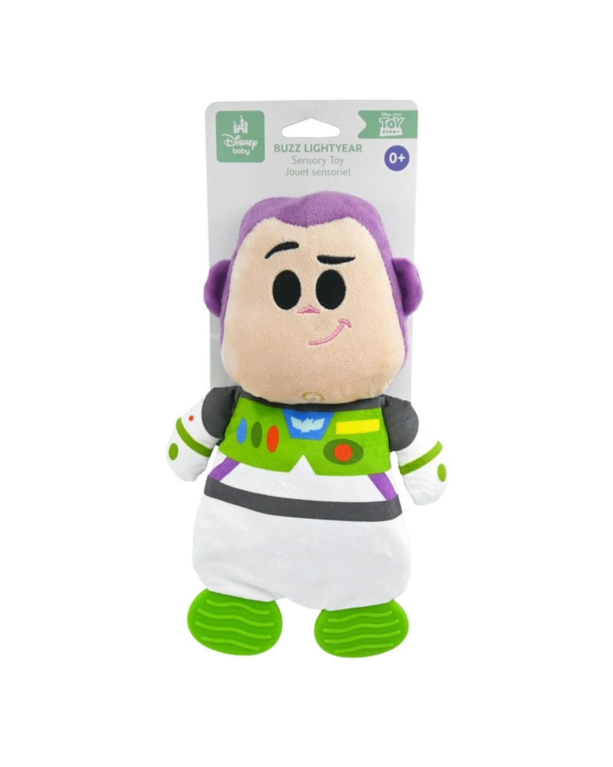 1 Disney Pixar Toy Story Buzz Lightyear Sensory Blankie with Teether Feet, 1 of 1