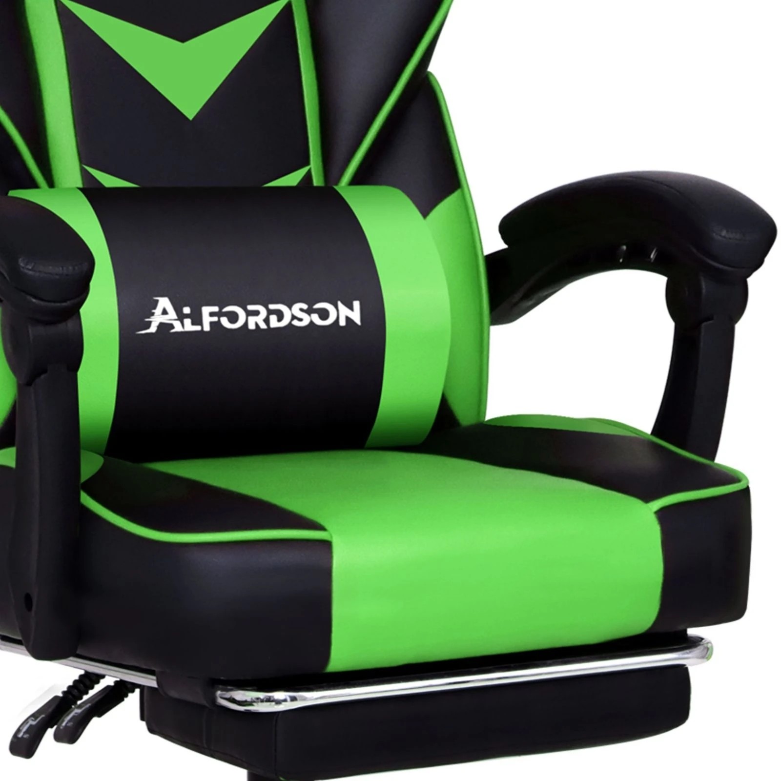 7 Alfordson Gaming Chair Office Seat Massage Racing Footrest Executive - Green, 7 of 10