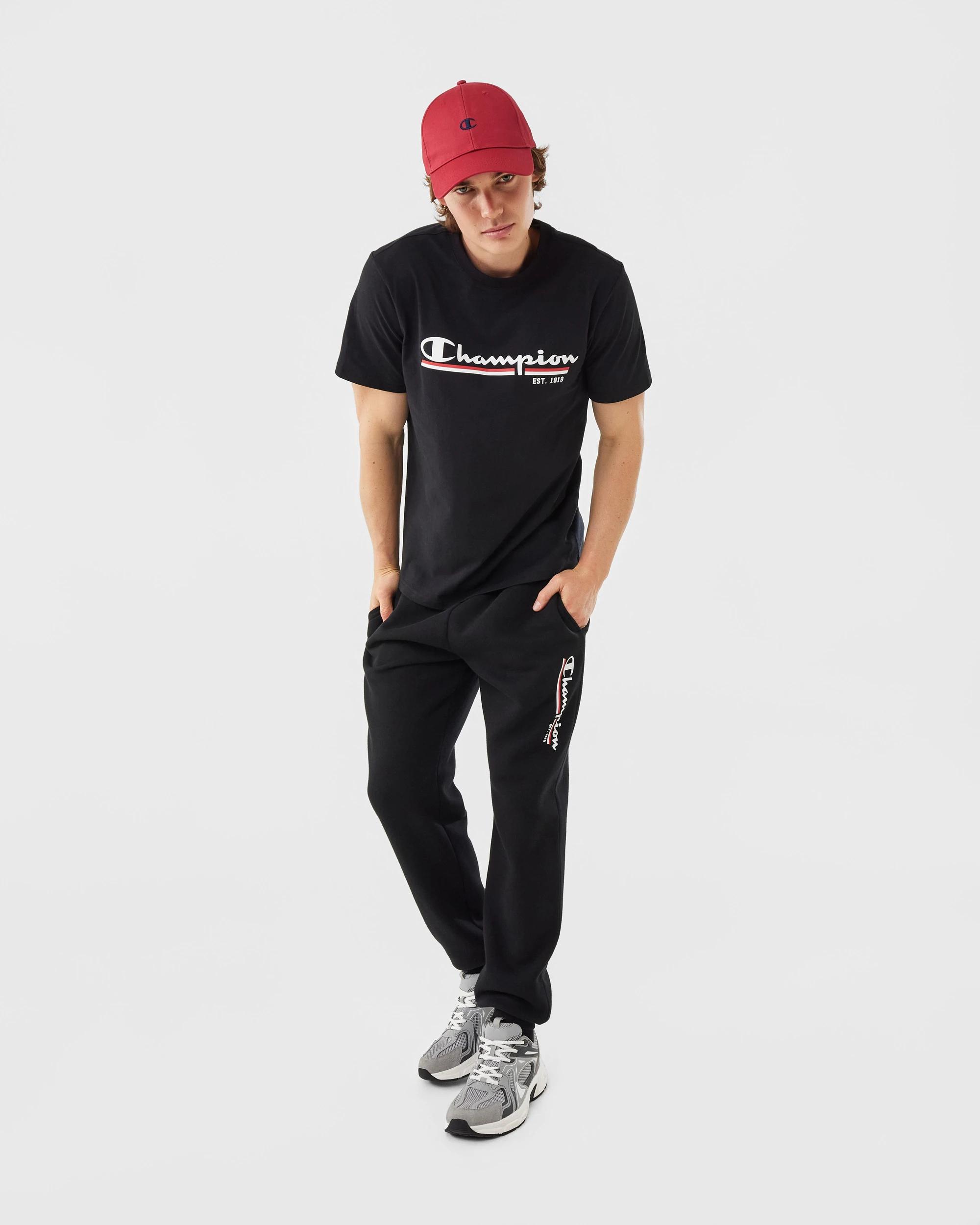 2 Champion Script Mens T-shirt Black, 2 of 6