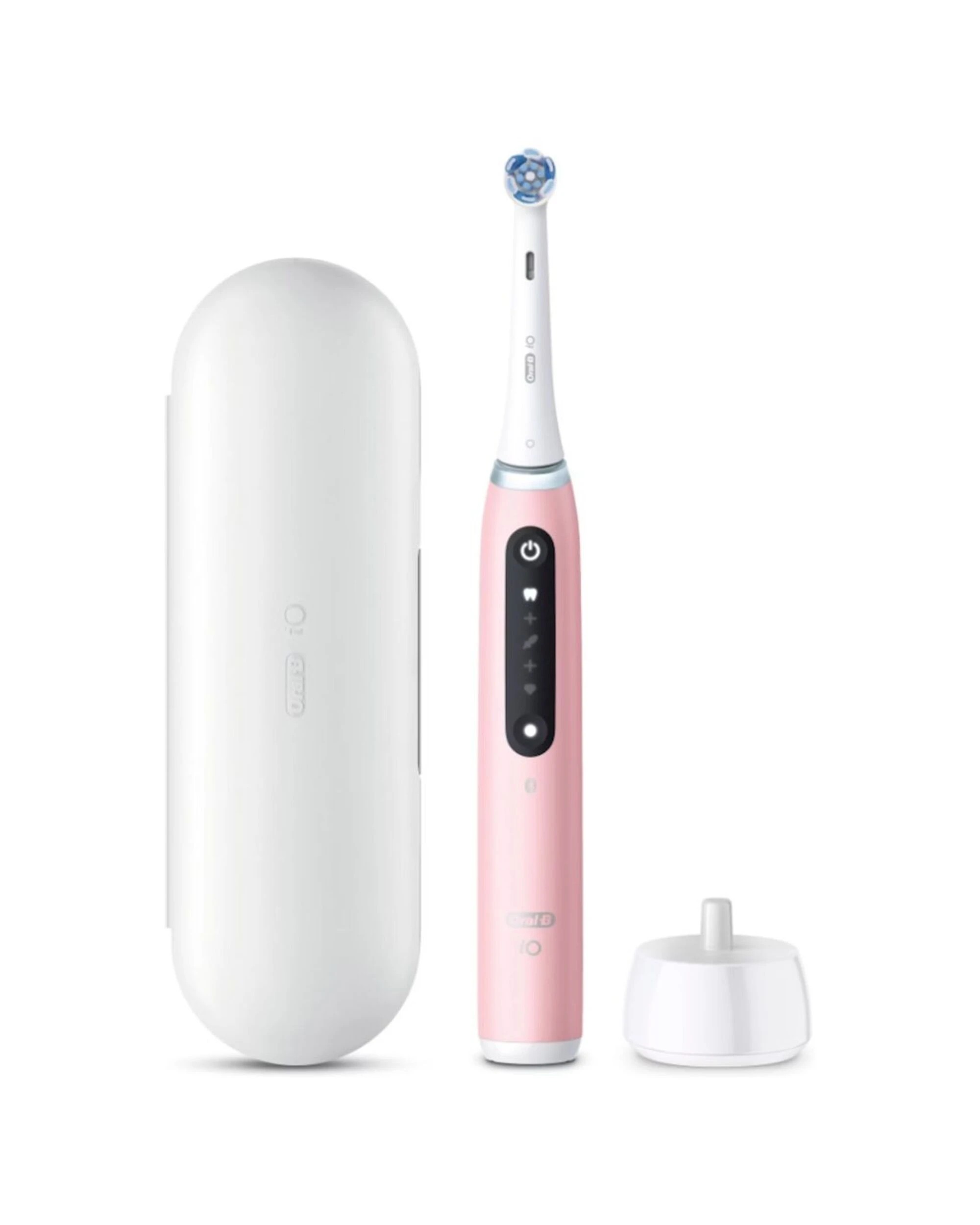 1 Oral-B iO 5 Personalised Clean Electric Toothbrush w/ Travel Case - Pink, 1 of 5