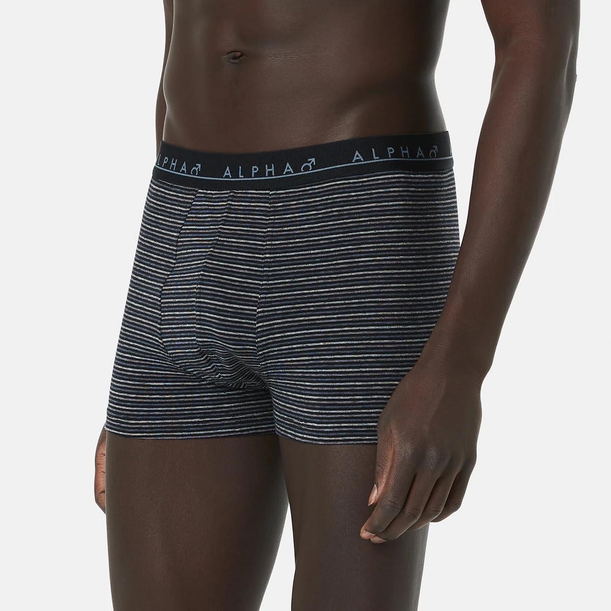 7 5 Pack Stripe and Plain Trunks BLACK BLUE GREY MULTI, 7 of 10